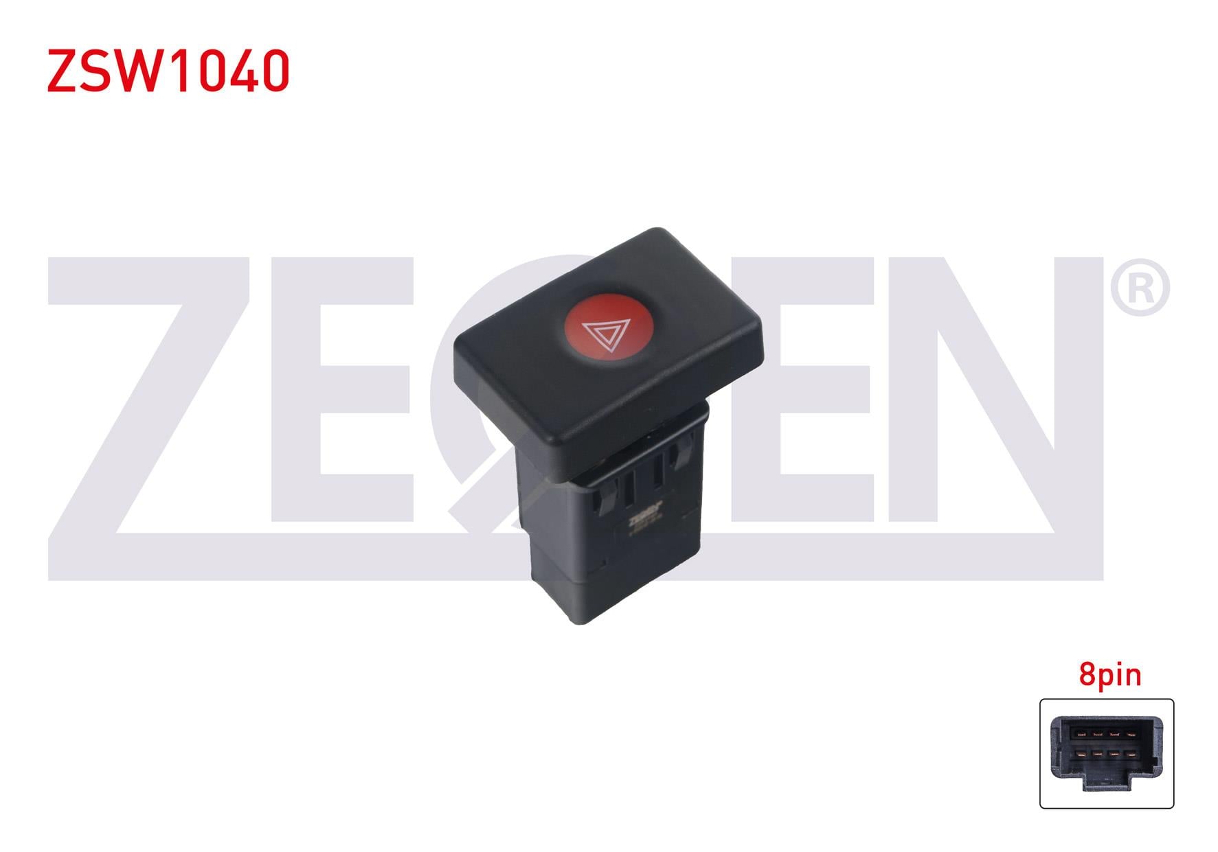 FLASOR ANAHTARI 8 PIN KIRMIZI ISIK  DACIA LOGAN 2004-2012