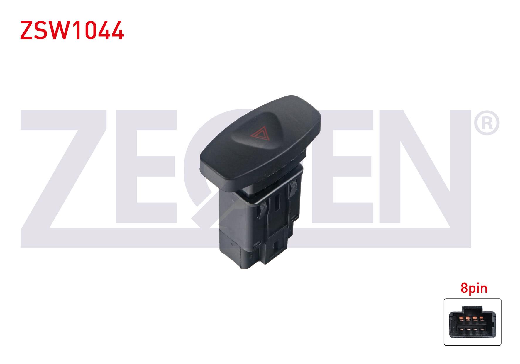 FLASOR ANAHTARI 8 PIN KIRMIZI ISIK  RENAULT CLIO III 2005-2012/ THALIA II 2008-2014