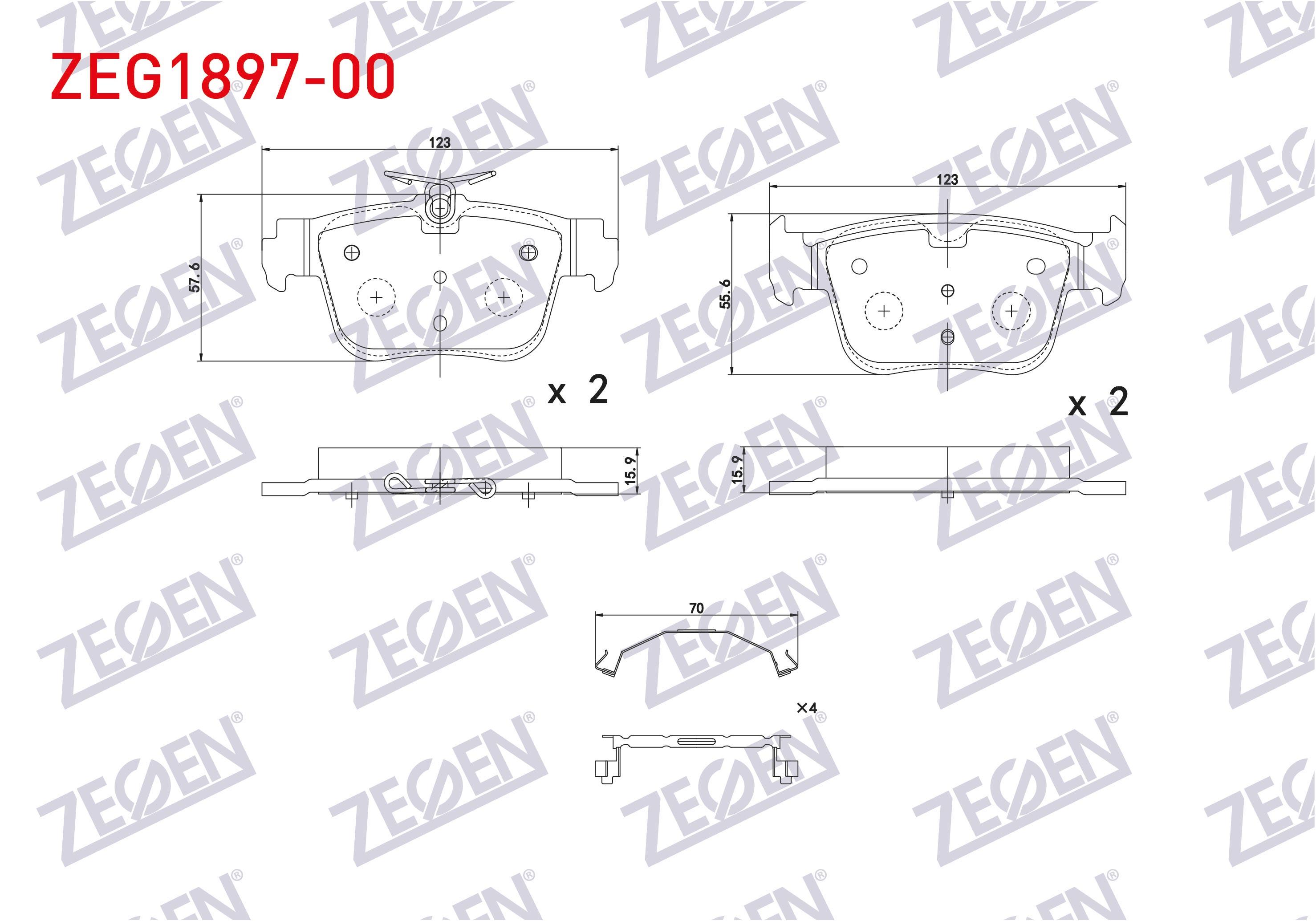 FREN BALATA ARKA 300mm DISK VW GOLF VIII - CADDY V 2020- / SKODA OCTAVIA IV (NX3) 2020- / SEAT LEON (KL1) 2019- / AUDI A3 SPORTBACK (8YA) 2019-