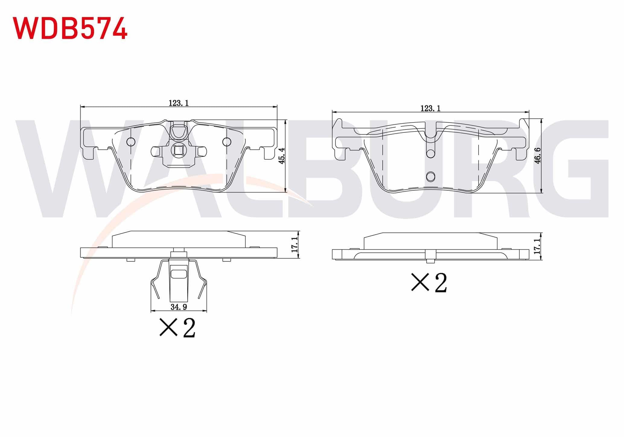 FREN BALATA ARKA BMW 1 SERISI (F20,F21) 116 i 2010-/ 118 i 2010-/ 116 D 2010-/ 120 D 2010-/ 3 SERISI (F30) 320 D 2011-/ 318 i 2011-/ 316 i 2011-/ 330 Xi 2011-