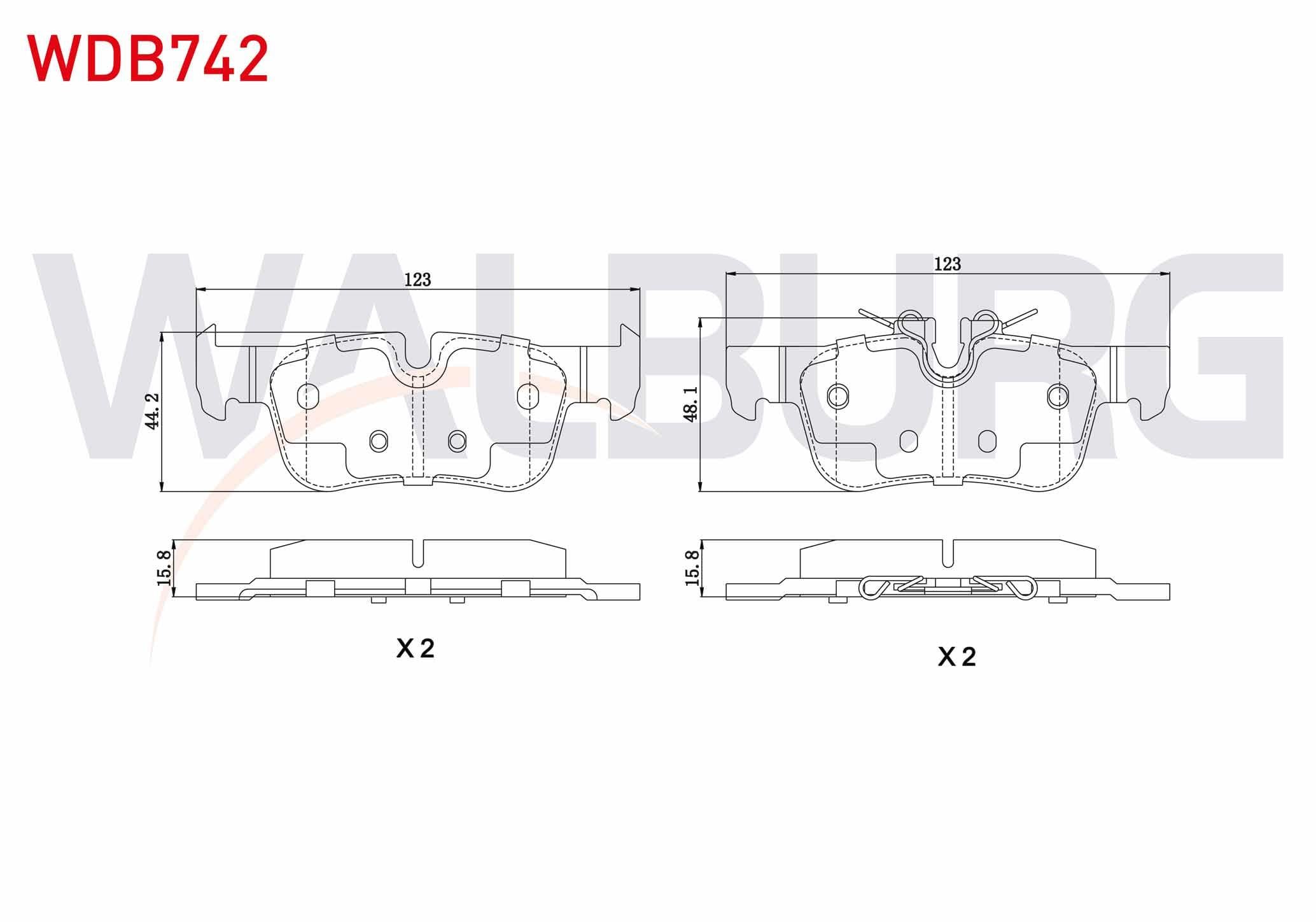 FREN BALATA ARKA BMW 2 SERISI (F45) 218 i 2014-