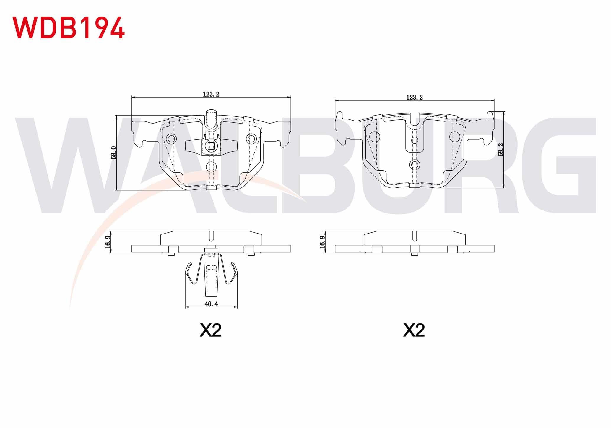 FREN BALATA ARKA BMW 3 SERISI (E90) 318 CL 2005-2011 / (E90) 320 i 2005-2011 / (E90) 320 D 2005-2011 / (E90) 325 i 2005-2011 / (E90) 330 Xi 2005-2011 / (E90) 335 D 2005-2011