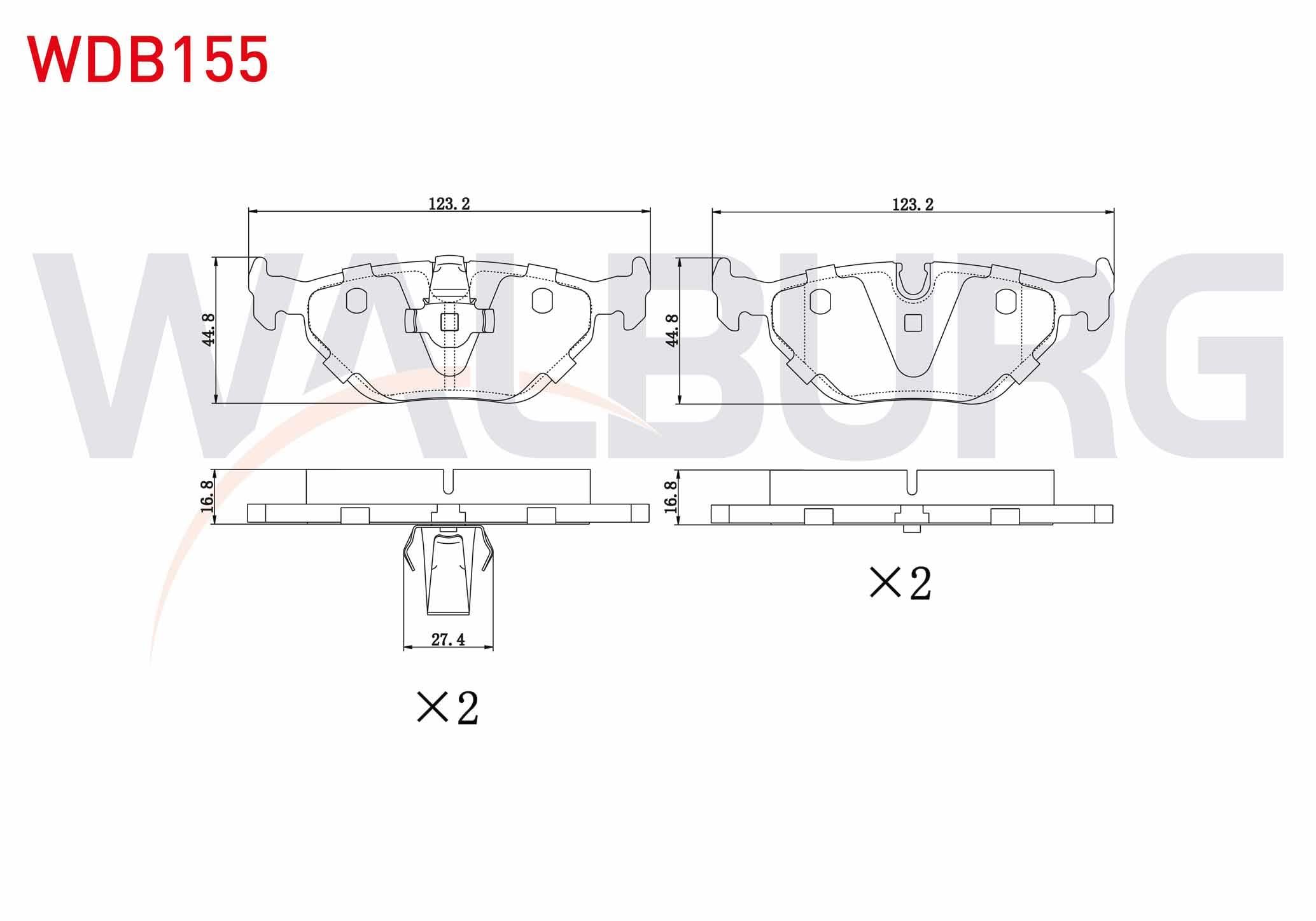 FREN BALATA ARKA BMW 5 SERISI (E39) 520 i 1995-2003/ (E39) 523 i 1995-2003/ (E39) 525 D 1995-2003/ (E39) 518 i 1995-2003/ (E39) 525 i 1995-2003/ (E39) 530 D 1995-2003/ (E39) 530 i 1995-2003