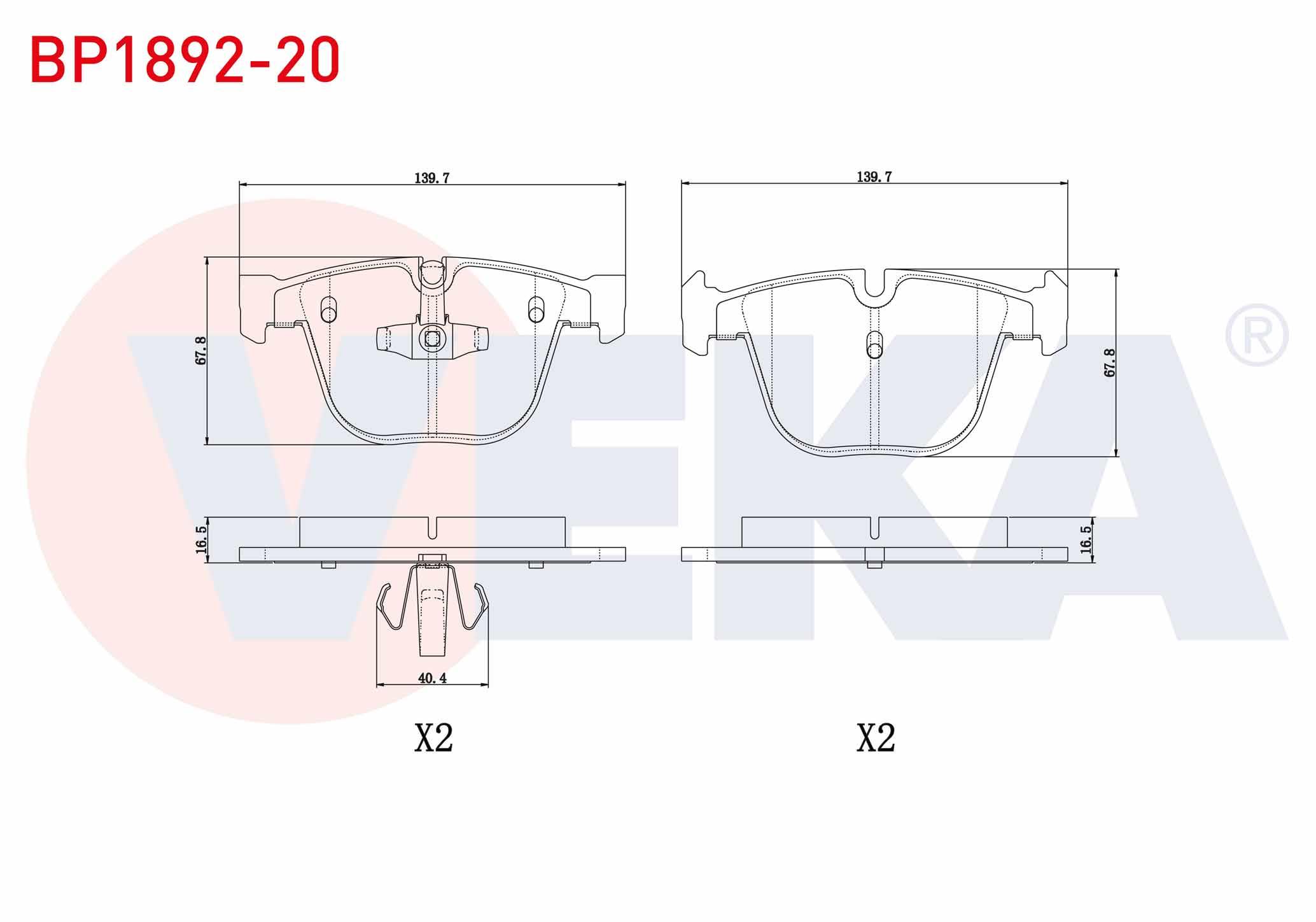 FREN BALATA ARKA BMW 5 SERISI GRAN TURISMO (F07) 520 D 2009-