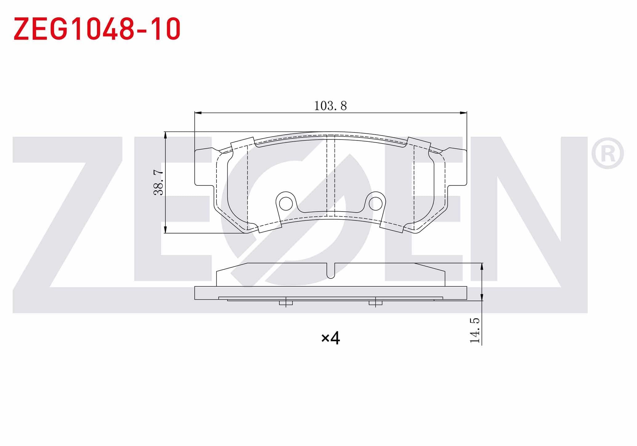 FREN BALATA ARKA CHEVROLET LACETTI (J200) 1.6i 2006-2012 / CHEVROLET LACETTI (J200) 1.4i 16v 2006-2012