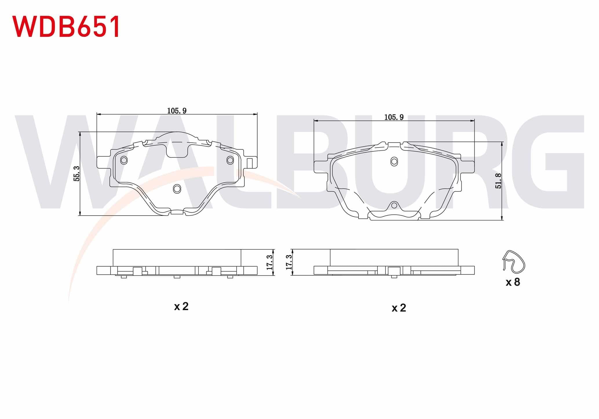 FREN BALATA ARKA CITROEN C4 PICASSO II 1.6 HDI 13-/ C4 PICASSO II 1.6 VTI 13-/ C5 AIRCROSS 18-/ PEUGEOT 308 II 2.0 HDI 14-/ 5008 II 1.6 HDI 14-/ DS 4 1.2 - 1.5 - 1.6 21-/ OPEL ASTRA L 1.2 - 1.5 D 21-