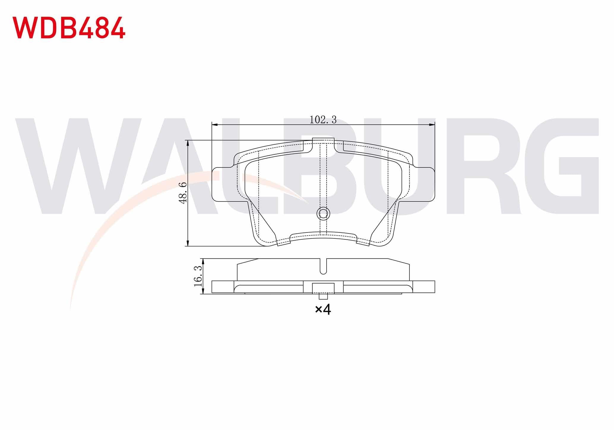 FREN BALATA ARKA CITROEN C4 PICASSO (UD) 1.6 HDI 2006-2013 / CITROEN C4 GRAND PICASSO (UA) 1.6 HDI 110 HP 2006-