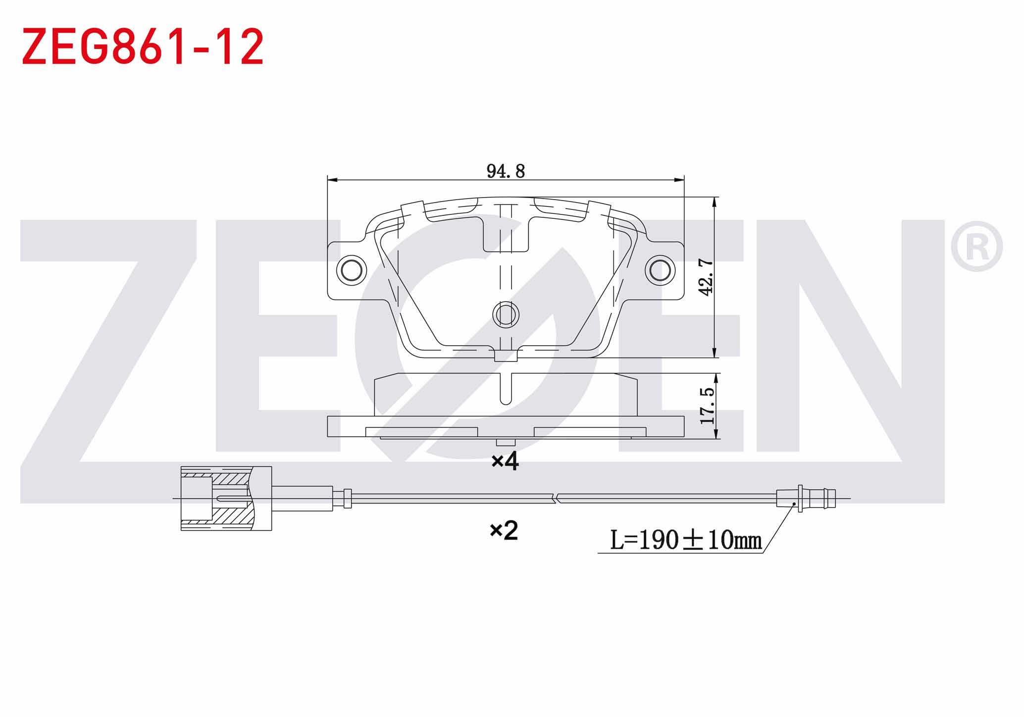 FREN BALATA ARKA FIAT BRAVO II (198) 1.6 MJT 2006-