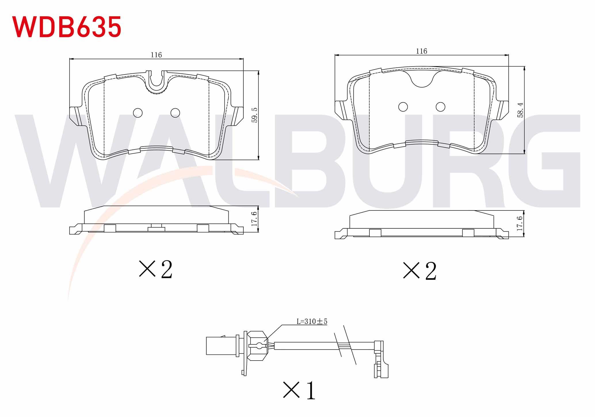 FREN BALATA ARKA FISLI AUDI A6 (4G2,C7) 2.0 TFSI 2010-/ 3.0 TDI 2010-/ 2.0 TDI 2010-/ A7 (4GA) 2.8 FSI 2010-/ 3.0 TDI 2010-/ A8 (4H_) 3.0 TFSI 2009-/ 3.0 TDI 2009-/ PORSCHE MACAN (95B) 2.0 2014-