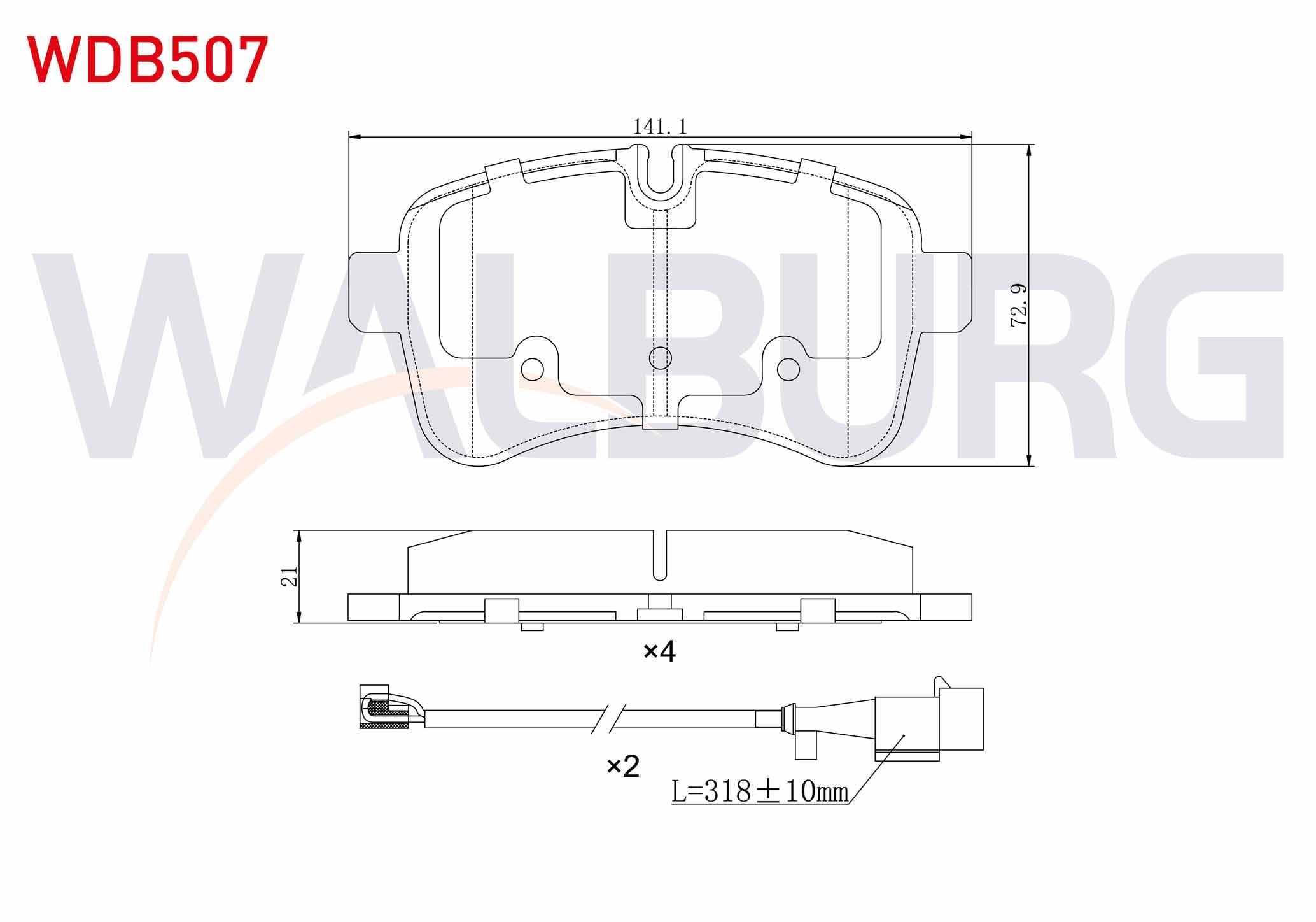 FREN BALATA ARKA FISLI IVECO DAILY IV 2.3i 2006-2011