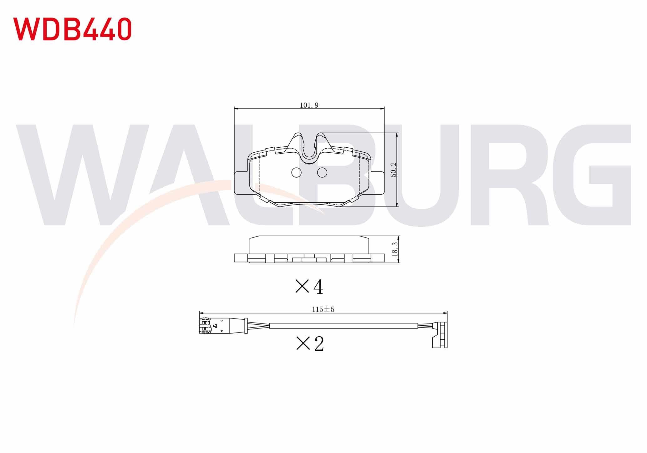 FREN BALATA ARKA FISLI MERCEDES VITO (W639) 115 CDI 2003-2014 / VITO (W639) 110 CDI 2003-2014 / VIANO (W639) 2.2 CDI 2003-2014 / VIANO (W639) 2.0 CDI 2003-2014