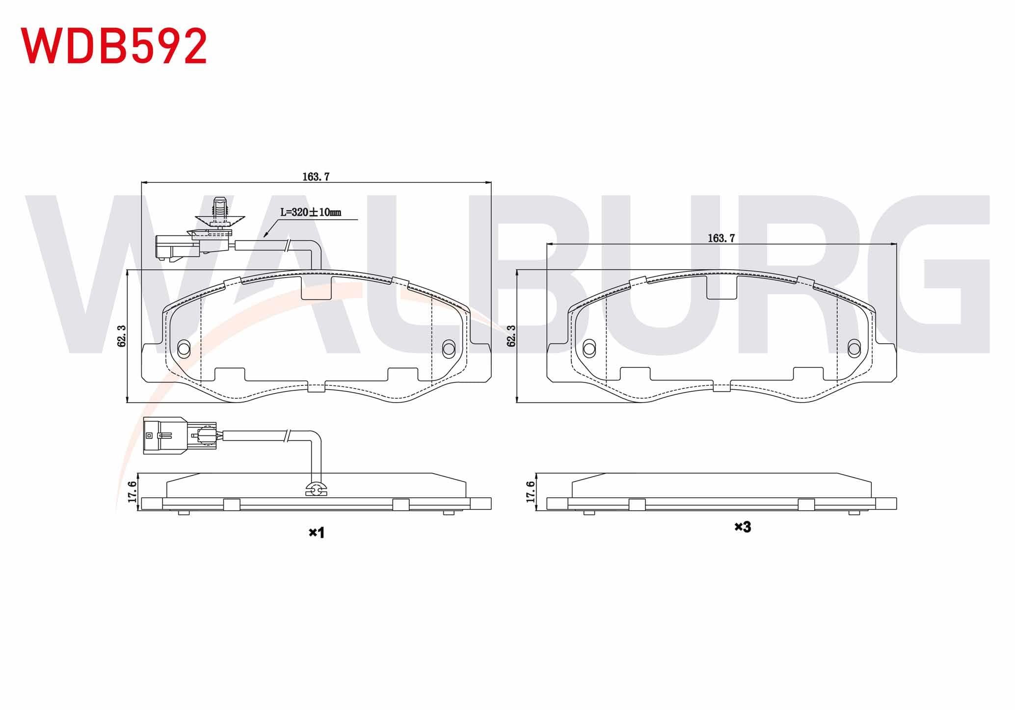 FREN BALATA ARKA FISLI RENAULT MASTER III (FV) 2.3 DCI CIFT TEKER 2010- / OPEL MOVANO B 2.3 DCI 2010- / KARSAN JEST 2.3 D 2012-