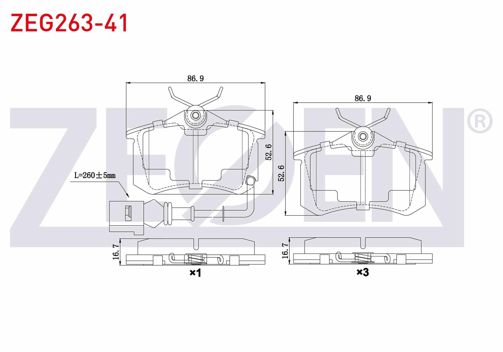 FREN BALATA ARKA FISLI VW POLO (9N_) 1.6i 16v 2001-2012/ 1.4 TDI 2001-2012/ 1.4i 16v 2001-2012/ 1.9 TDI 2001-2012/ A3 (8P1) 1.6 2003-2012/ 1.8 T 2003-2012/ A1 (8X1) 1.4 TFSI 2010-