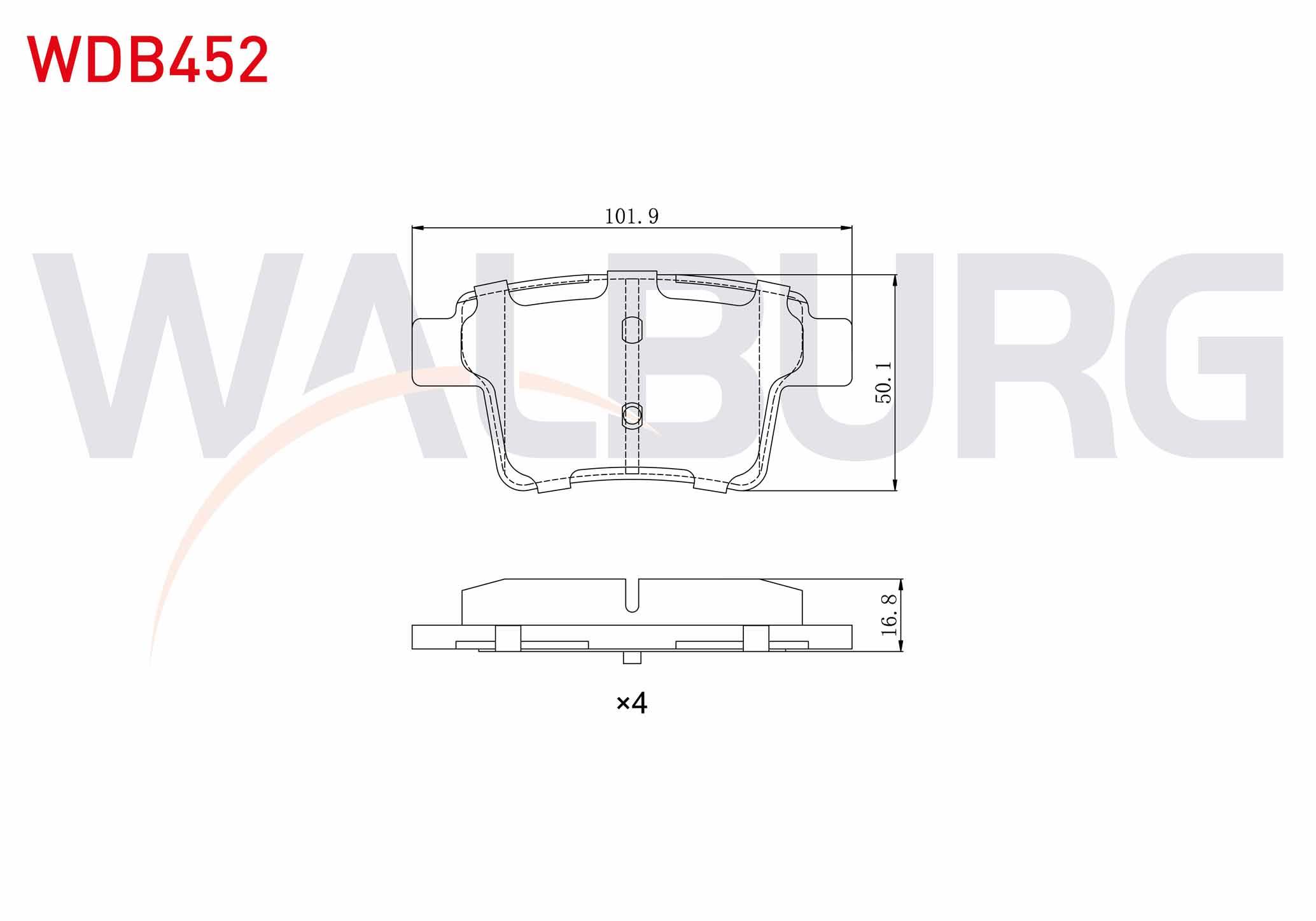 FREN BALATA ARKA FORD MONDEO III 2.0i 16v 2000-2007 / MONDEO III 2.2 TDCI 2000-2007 / MONDEO III 2.0 TDCI 2000-2007 / JAGUAR X-TYPE 2.0i 2001-2009 / X-TYPE 2.0 D 2006-2009 / X-TYPE 2.5i 2001-2009