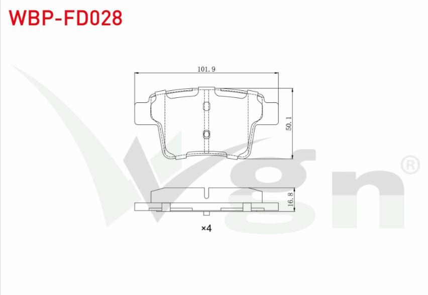 FREN BALATA ARKA FORD MONDEO III 2.0i 16v 2000-2007 / MONDEO III 2.2 TDCI 2000-2007 / MONDEO III 2.0 TDCI 2000-2007 / JAGUAR X-TYPE 2.0i 2001-2009 / X-TYPE 2.0 D 2006-2009 / X-TYPE 2.5i 2001-2009