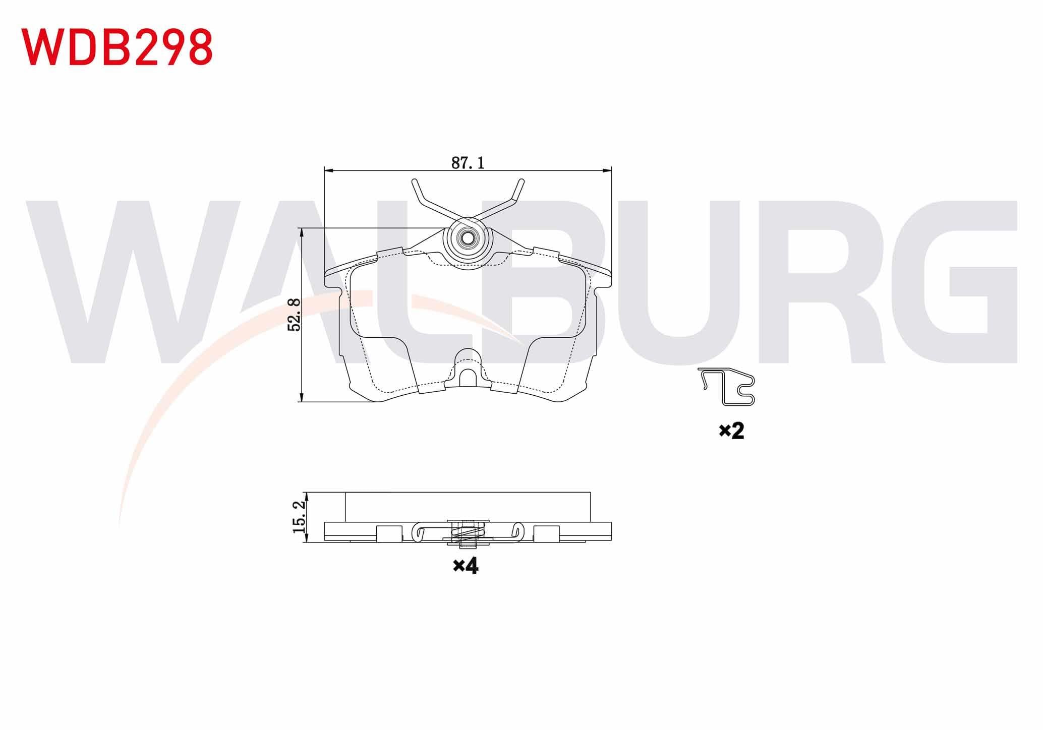 FREN BALATA ARKA HONDA ACCORD VII (CL) 1.6i 16v 2003-2008 / ACCORD VII (CL) 2.0 16v 2003-2008