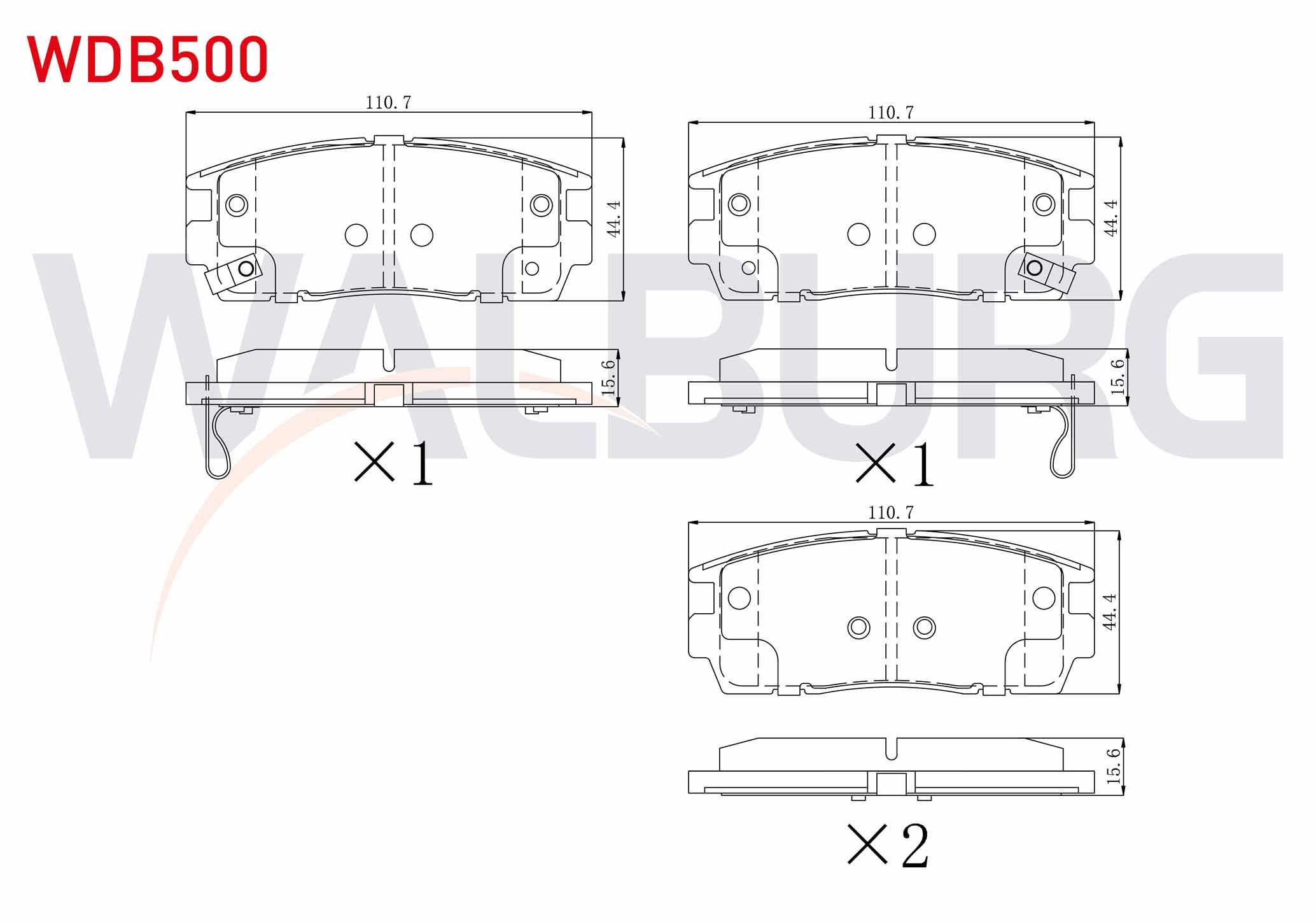FREN BALATA ARKA IKAZLI CHEVROLET CAPTIVA (C100) 2.0 D 2006-2012 / CAPTIVA (C140) 2.0 D 2012-2014 / OPEL ANTARA 2.0 CDTI A-T 2007-