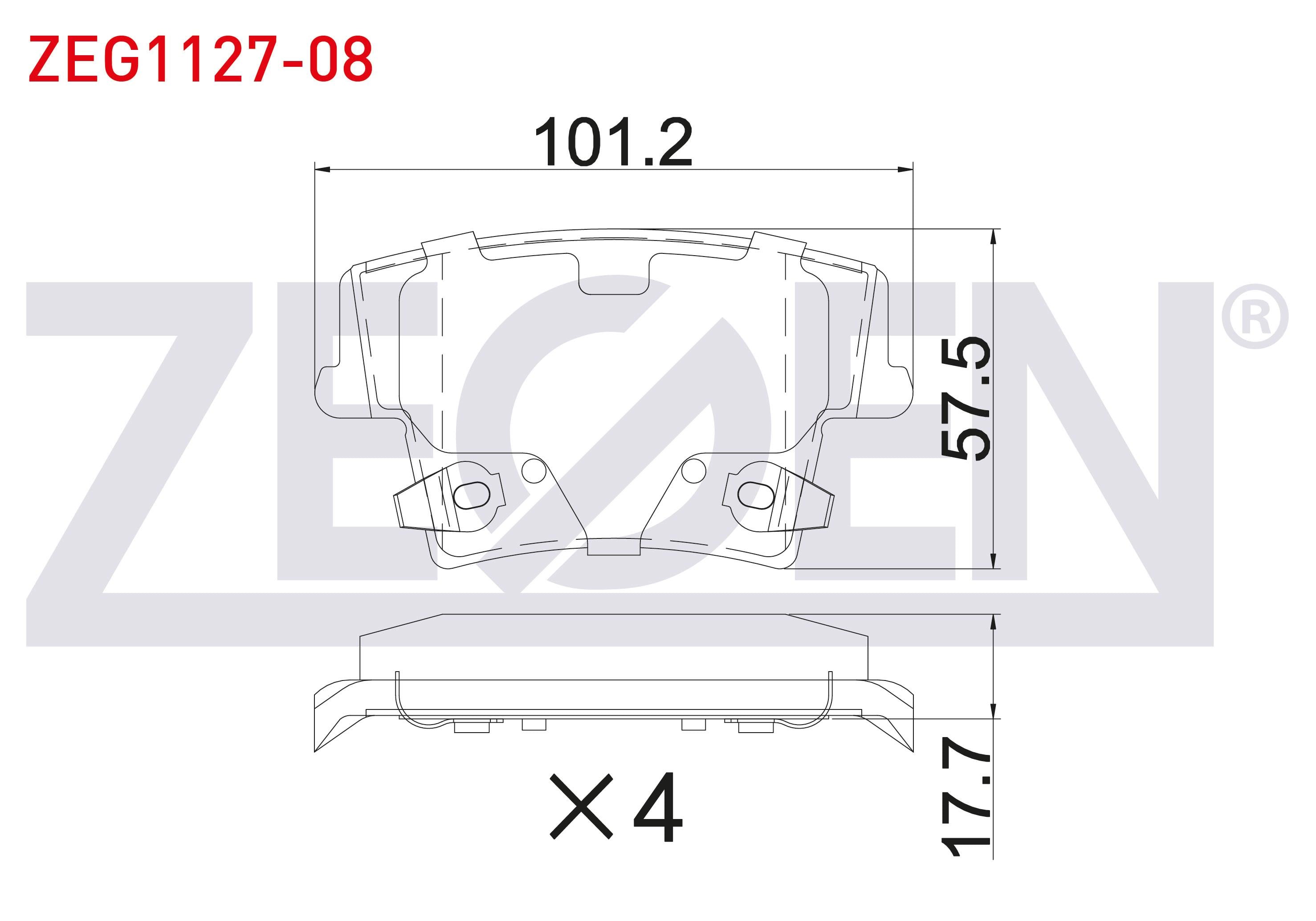 FREN BALATA ARKA IKAZLI CHRYSLER 300C 2004- / LANCIA THEMA (LX) 3.0 2011-2014