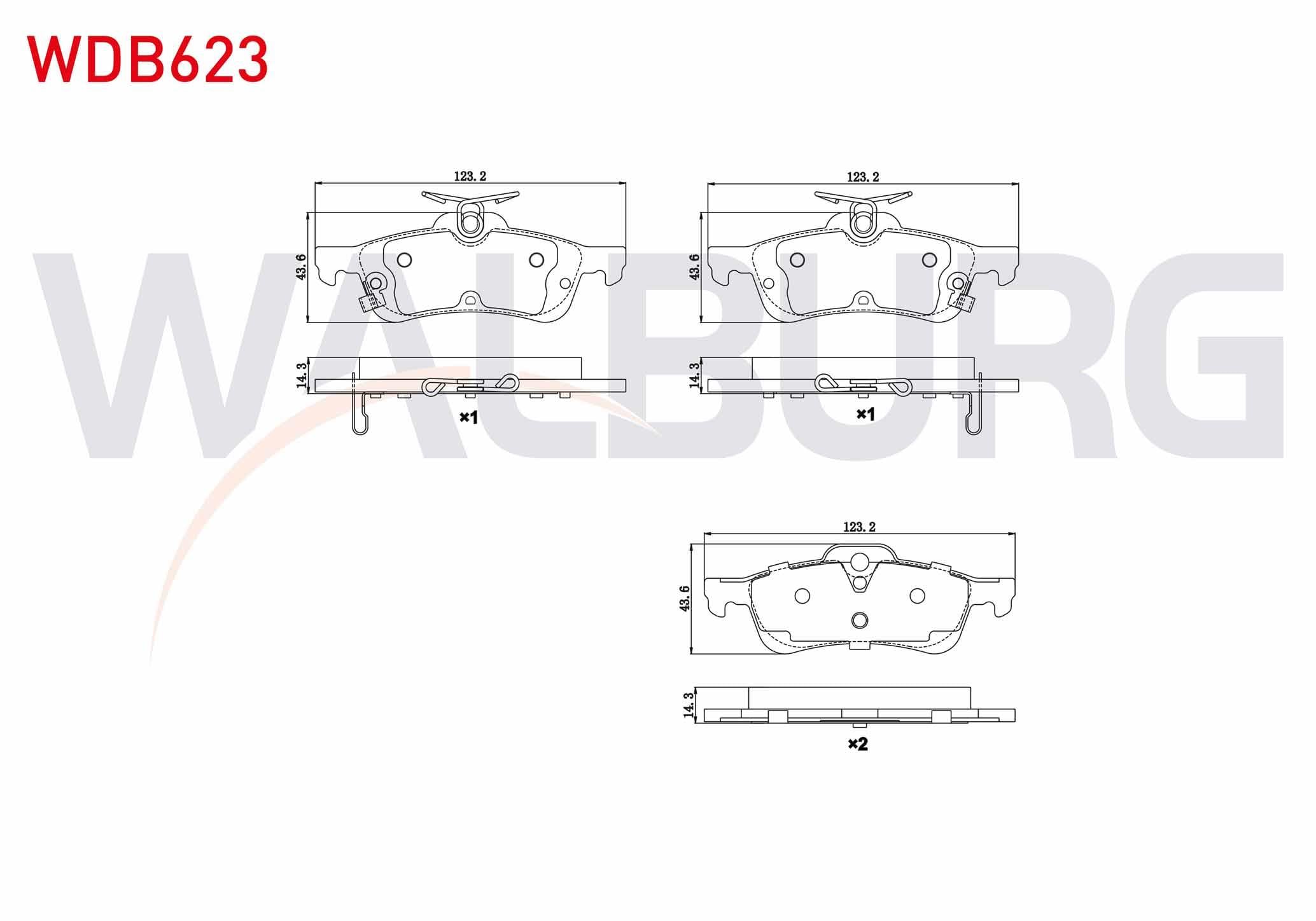 FREN BALATA ARKA IKAZLI HONDA CIVIC IX 1.6i 2012-2016/ CIVIC IX 1.6 I-DTEC 2012-2016/ CIVIC IX 1.4i 2012-2016/ TOYOTA YARIS (P13) 1.4 D-4D 2011-/ YARIS (P13) 1.33 2011-/ YARIS (P13) 1.5 HYBRID 2011-