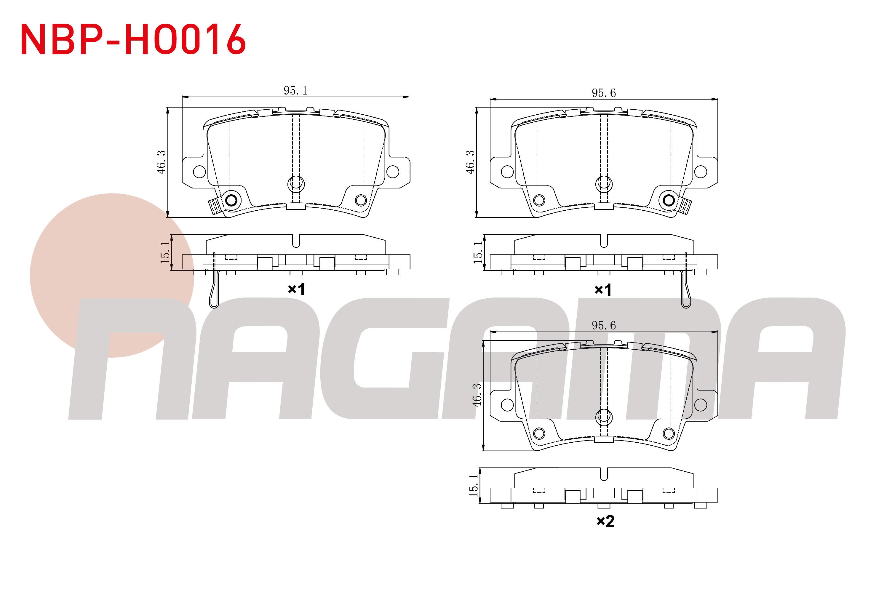 FREN BALATA ARKA IKAZLI HONDA CIVIC VIII 1.4 2005-2012 / HONDA CIVIC VIII 1.8 2005-2012