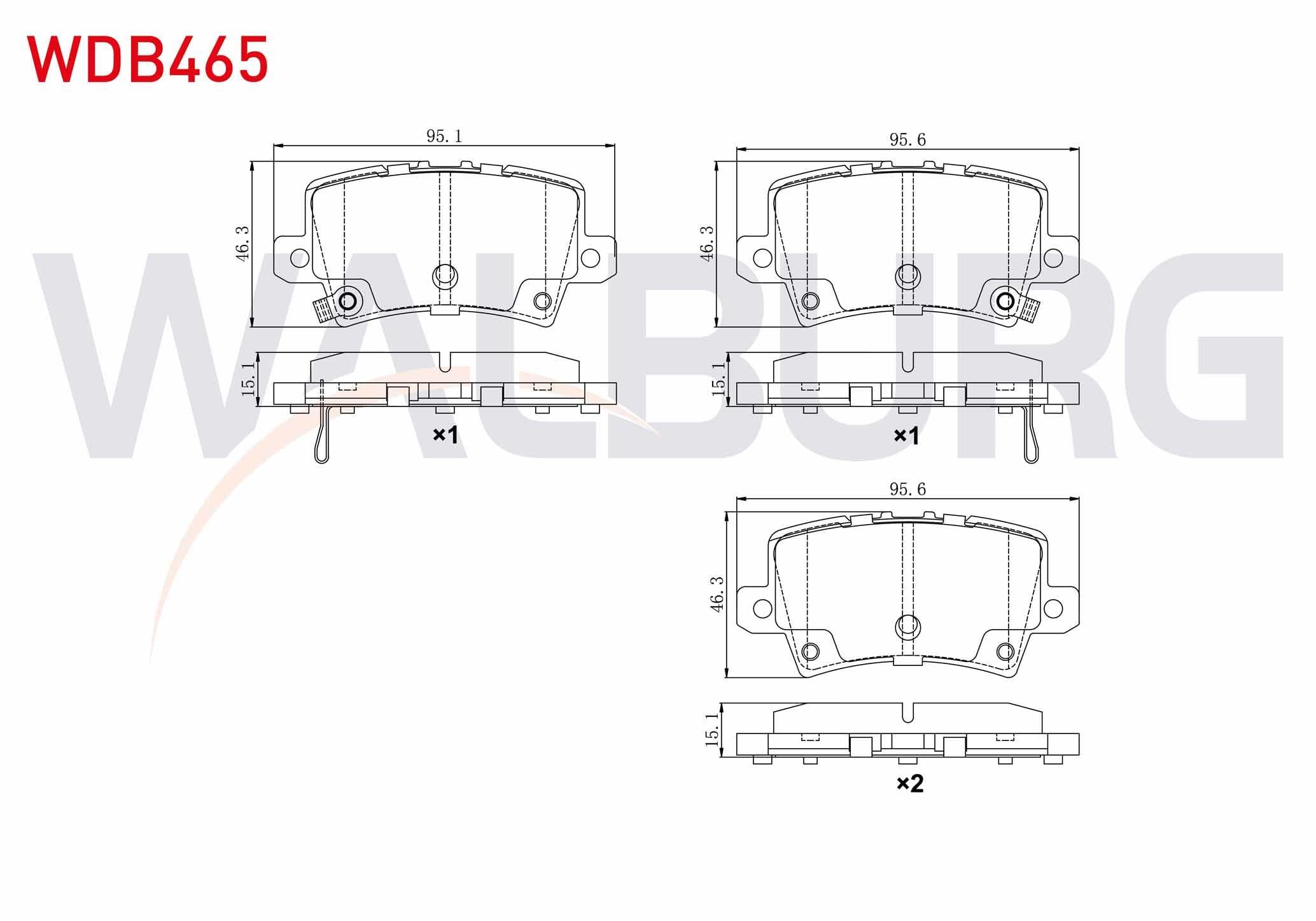 FREN BALATA ARKA IKAZLI HONDA CIVIC VIII 1.4 2005-2012 / HONDA CIVIC VIII 1.8 2005-2012