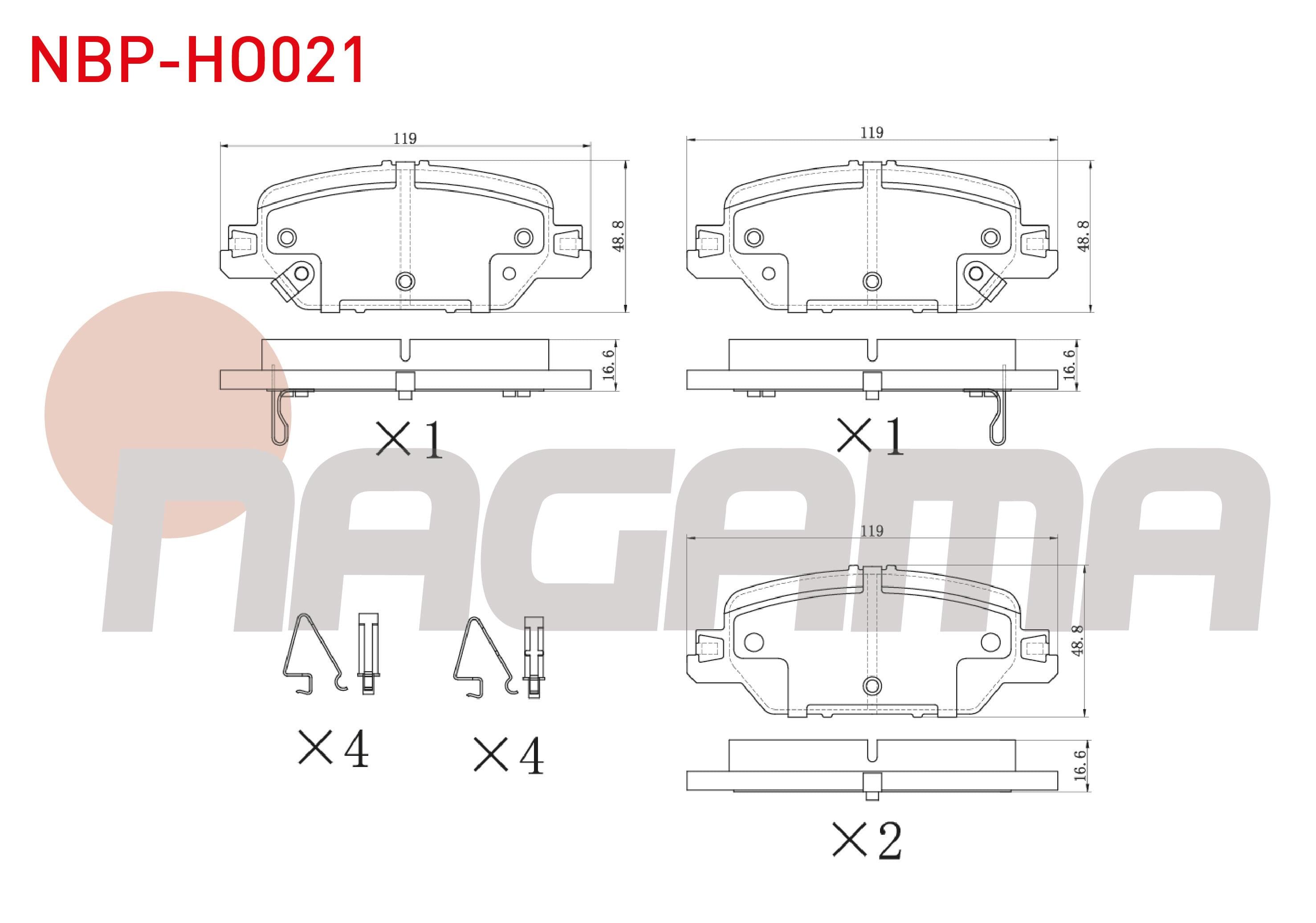 FREN BALATA ARKA IKAZLI HONDA CR-V V (RW_, RT_) 1.5i V-TEC 2016-