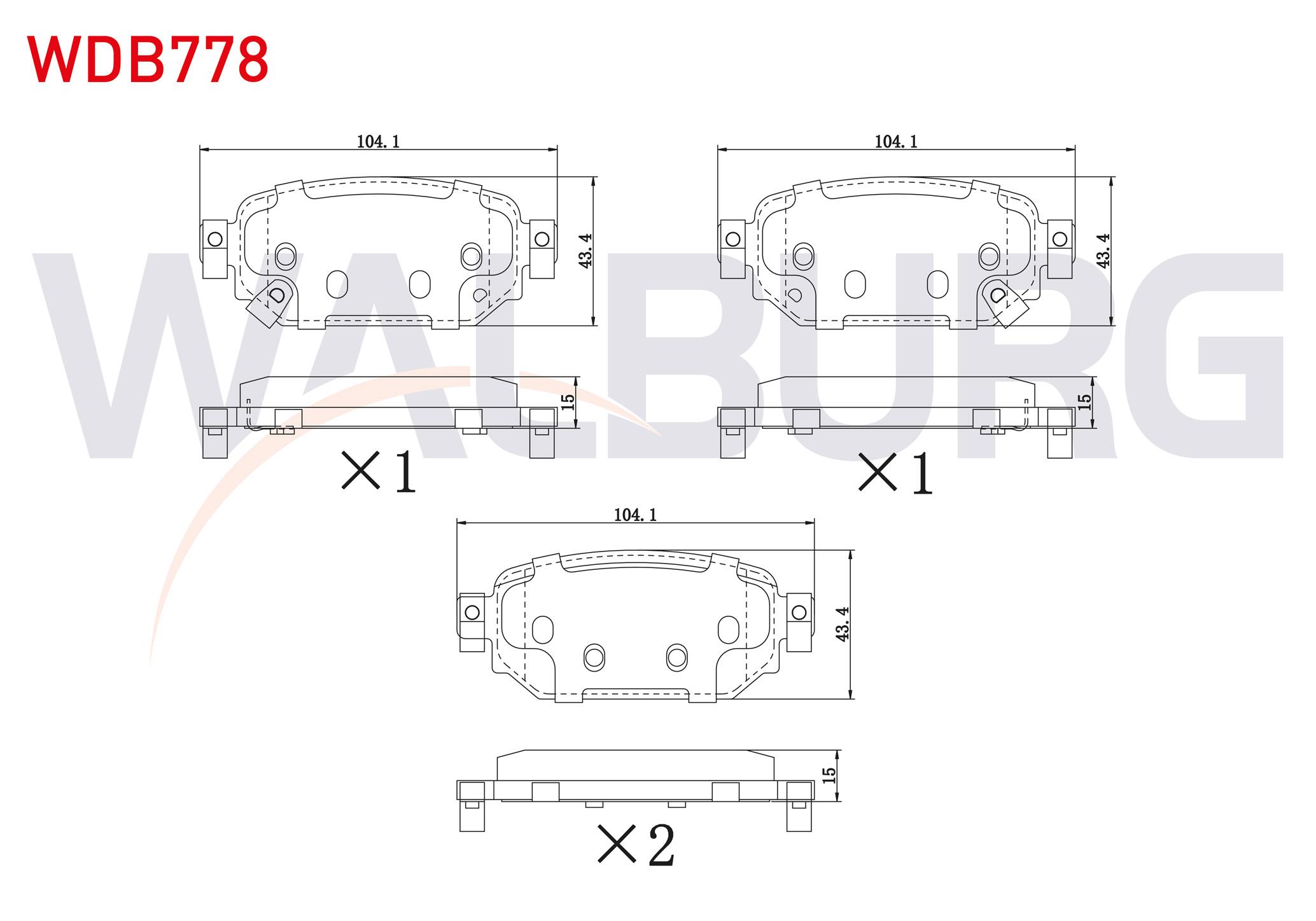FREN BALATA ARKA IKAZLI MAZDA 3 (BM) 1.5 D 2013-