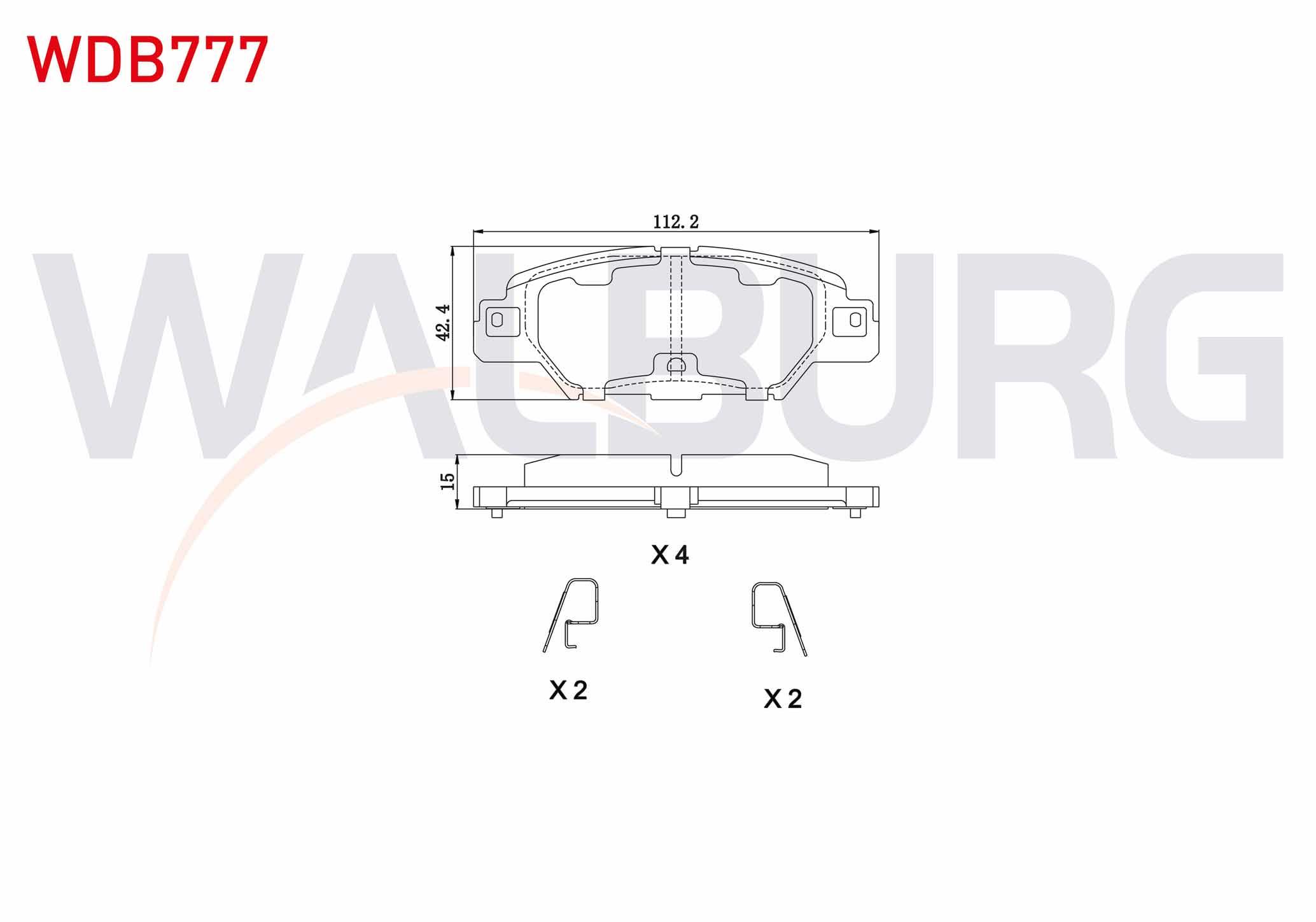 FREN BALATA ARKA IKAZLI MAZDA CX-5 (KE,GH) 2.0 2011-