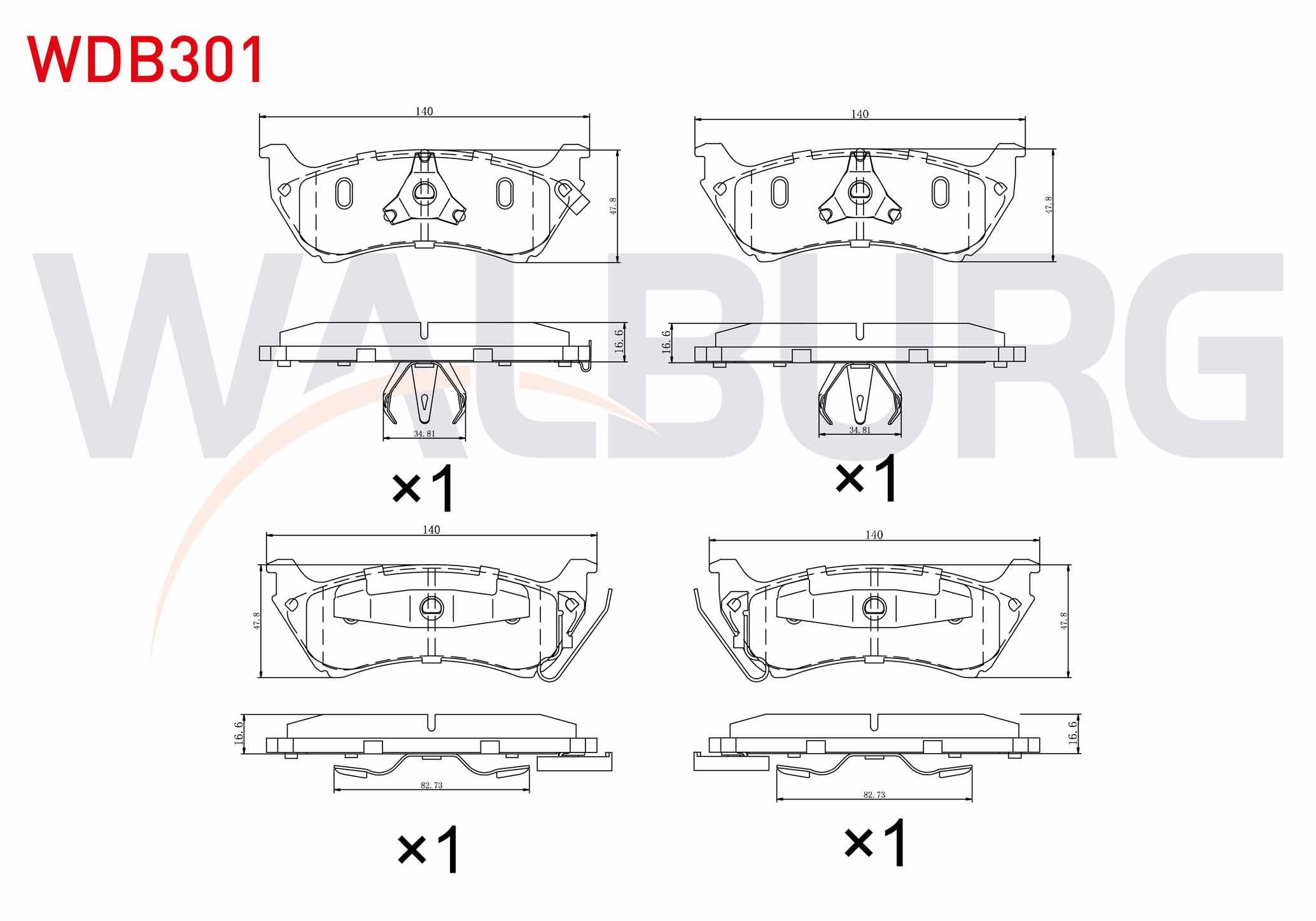 FREN BALATA ARKA IKAZLI MERCEDES M CLASS (W163) ML 320 1998-2005 / M CLASS (W163) ML 270 CDI 1998-2005