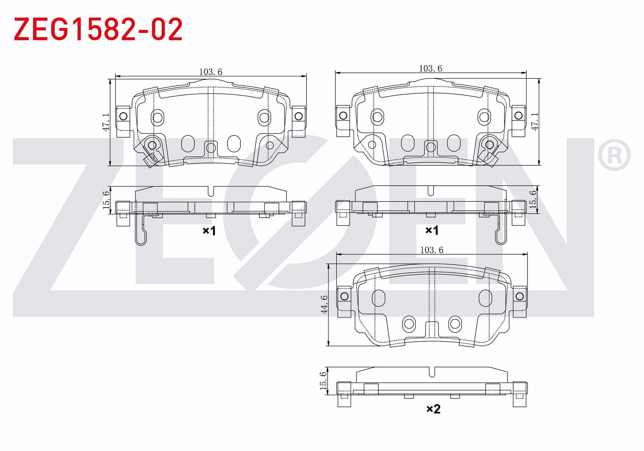 FREN BALATA ARKA IKAZLI NISSAN QASHQAI 1.5 DCI 2014- / QASHQAI 1.2 2014- / QASHQAI 1.6 DCI 2014-/ X-TRAIL 1.6 DCI 2014-/ RENAULT KADJAR 1.5 DCI 2015-/ KADJAR 1.2 2015-/ KADJAR 1.6 DCI 2015-