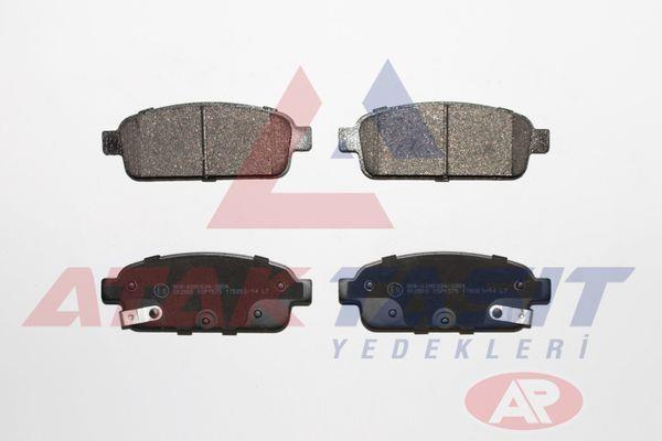 FREN BALATA ARKA IKAZLI OPEL ASTRA J 1.6i 16 JANT 2009-2016 / 1.3 CDTI 16 2009-2016 / MOKKA 1.6 2012-/ ZAFIRA C 1.6 2011-/ CHEVROLET CRUZE 1.6 2011-2014/ TRAX 1.6 2012-2014