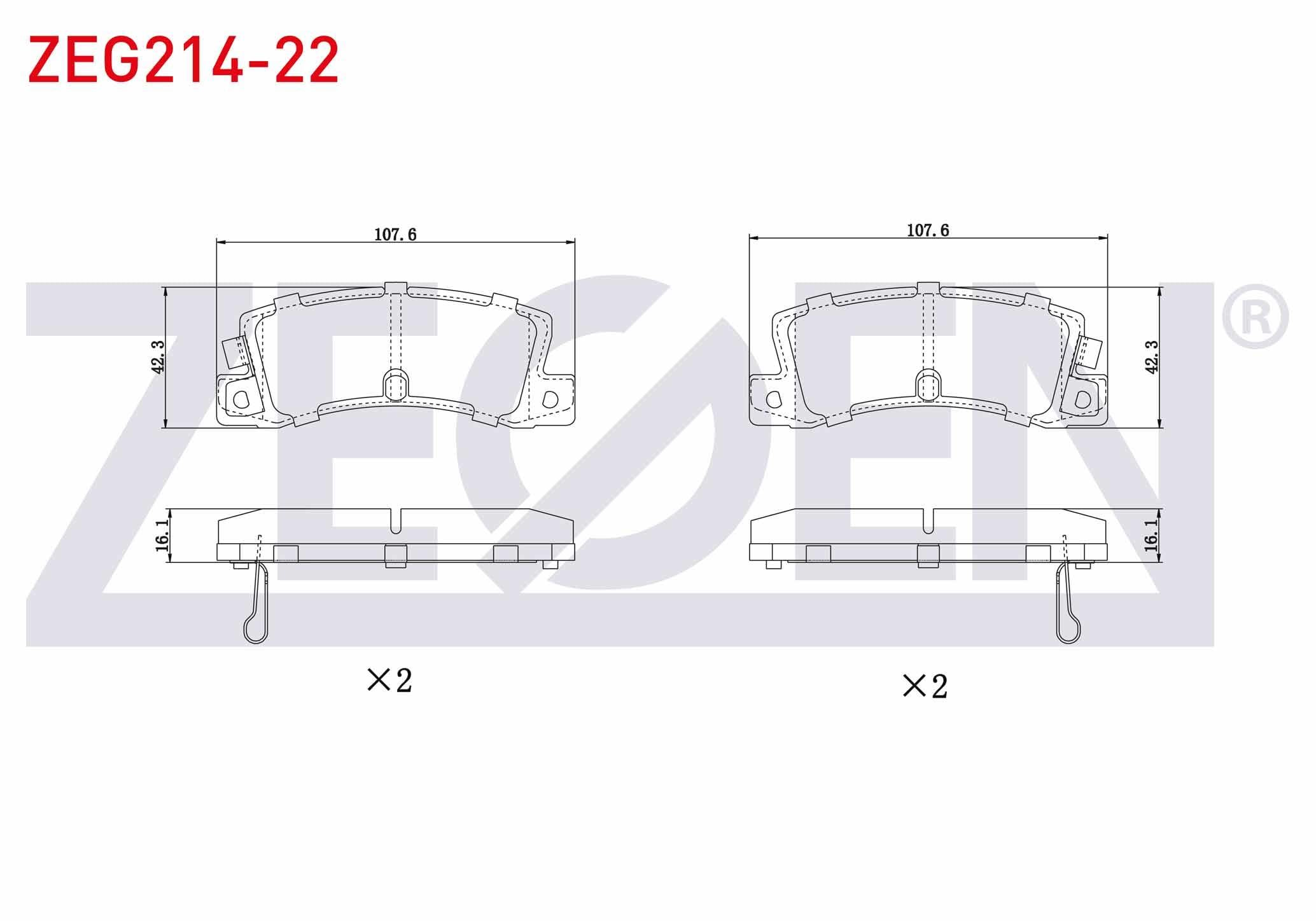 FREN BALATA ARKA IKAZLI TOYOTA AVENSIS (T22) 1.6 VVT-I 1997-2003 / AVENSIS (T22) 2.0 VVT-I 1997-2003 / CAMRY (_V30) 2.4 VVT-I 2001-2006 / CAMRY (_V30) 3.0 V6 2001-2006