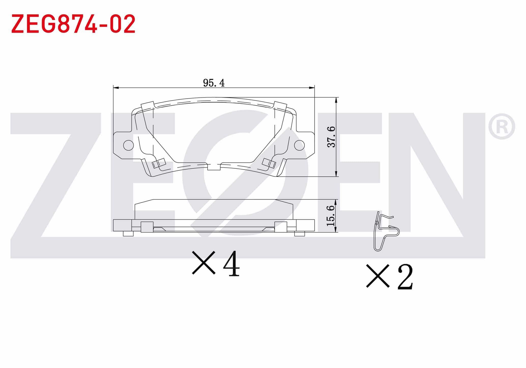 FREN BALATA ARKA IKAZLI TOYOTA COROLLA 1.4 VVT-I 2002-2007/ COROLLA 1.6 VVT-I 2002-2007/ COROLLA 1.4 D-4D 2002-2007/ COROLLA VERSO 1.6 2004-2009/ COROLLA VERSO 2.0 D-4D 2004-2009
