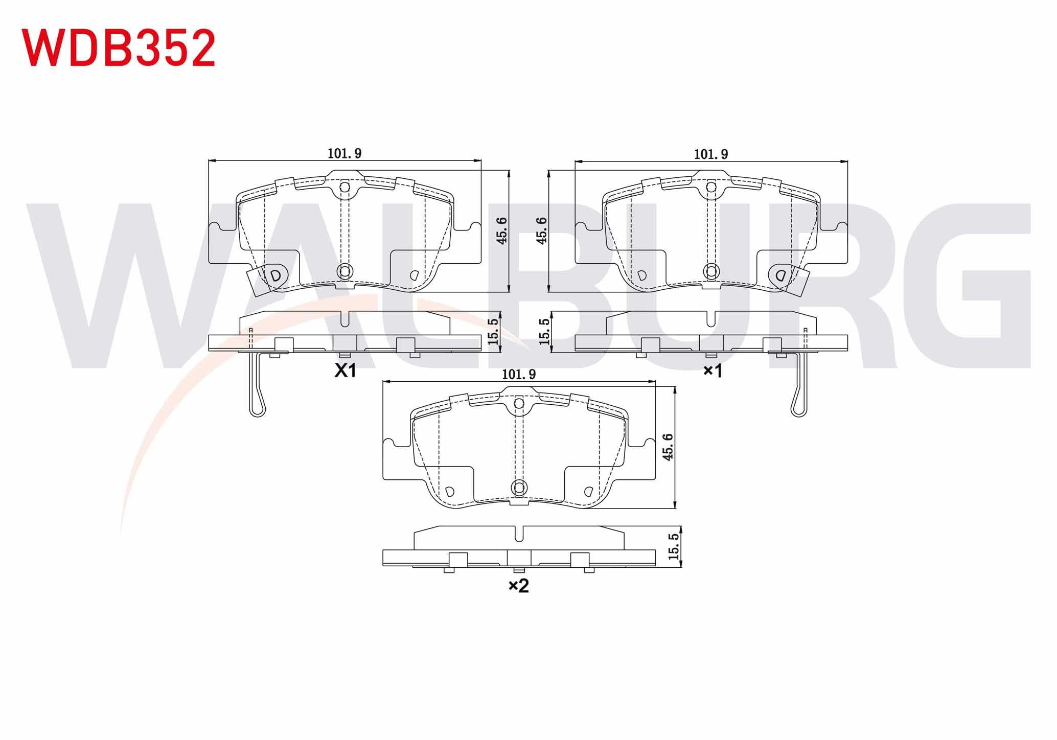 FREN BALATA ARKA IKAZLI TOYOTA COROLLA 1.4 D 2007-2012/ COROLLA 1.4 D-4D 2007-2012/ COROLLA 1.33 2007-2012/ COROLLA 1.4 VVT-I 2007-2012/ AURIS 1.4 D-4D 2007-2012/ AURIS 1.33 DUAL-VVT-I 2007-2012