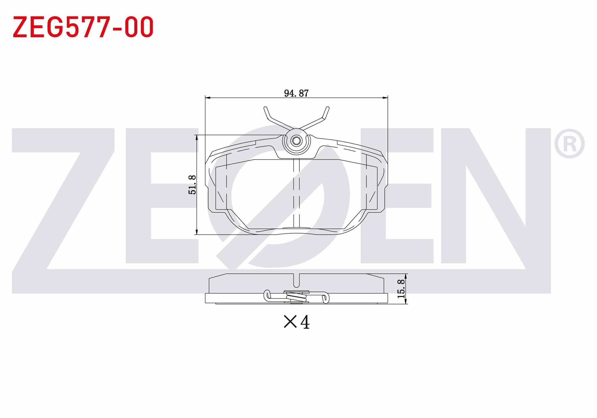 FREN BALATA ARKA LAND ROVER DISCOVERY (LJ,LT) 2.5 TDI 1994-2004 / DISCOVERY (LJ,LT) 4.0 V8 1994-2004