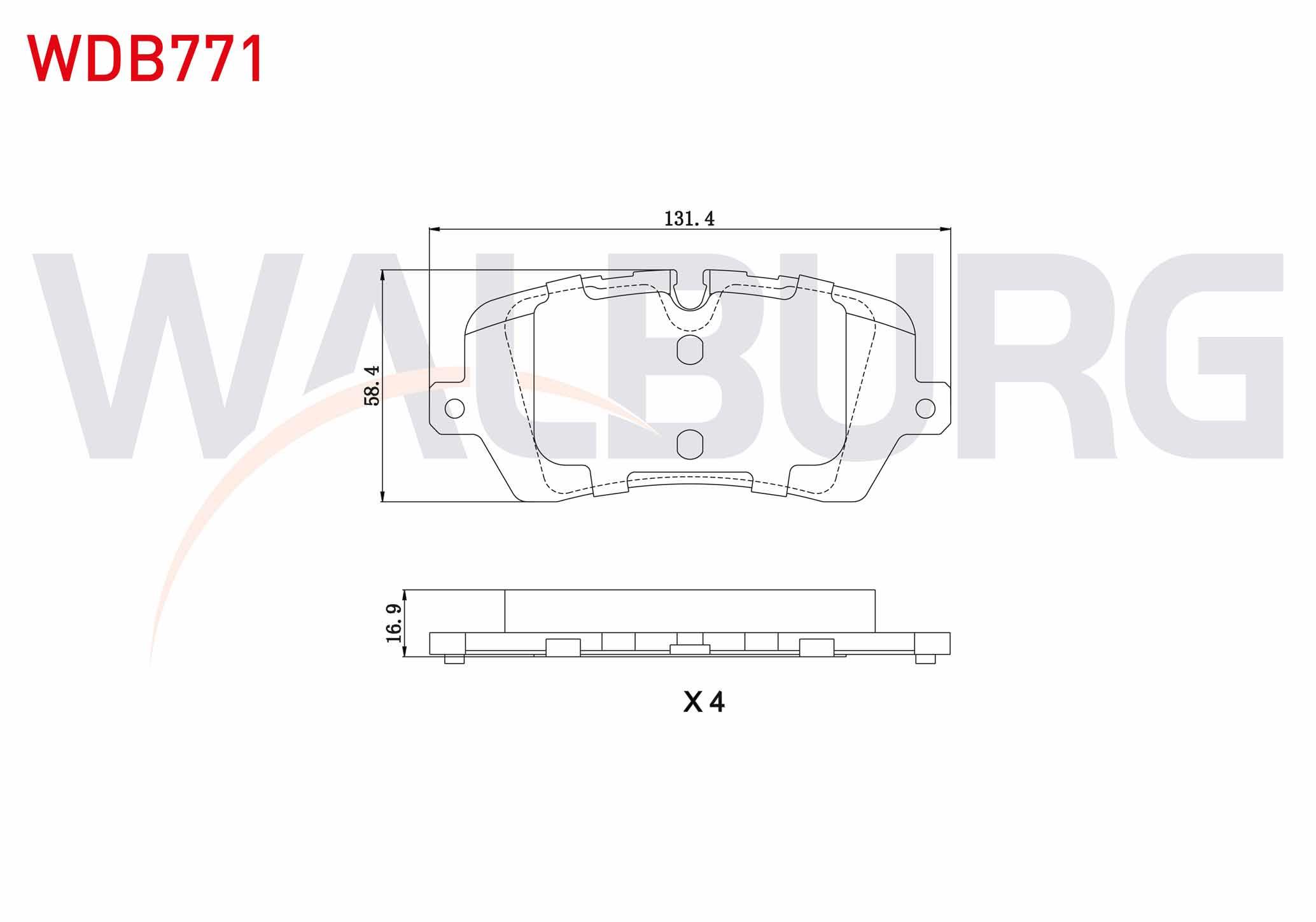 FREN BALATA ARKA LAND ROVER RANGE ROVER IV (LG) 3.0 TD 4X4 2012-