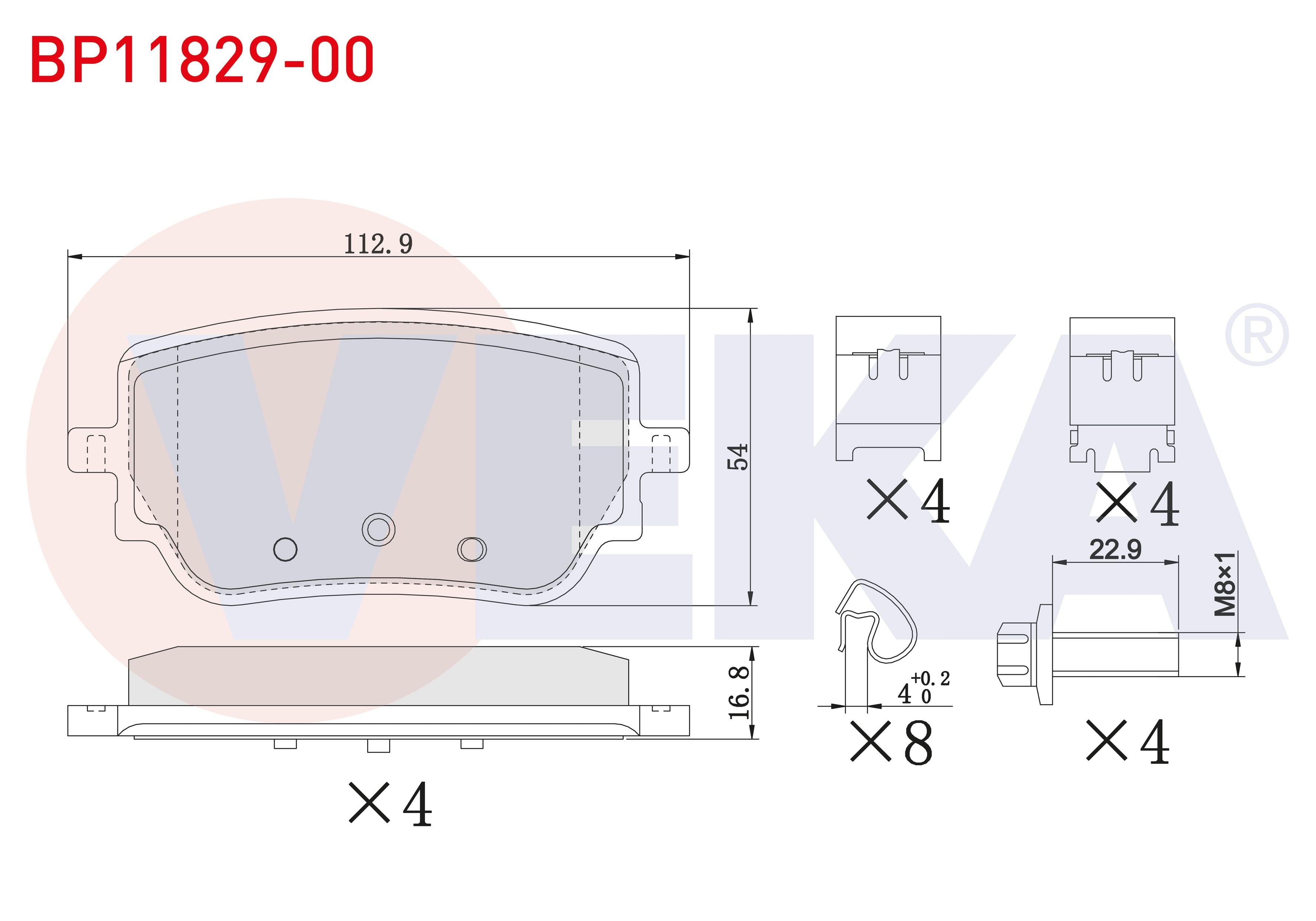 FREN BALATA ARKA MERCEDES A 180 d - 200 (W177) 2018-