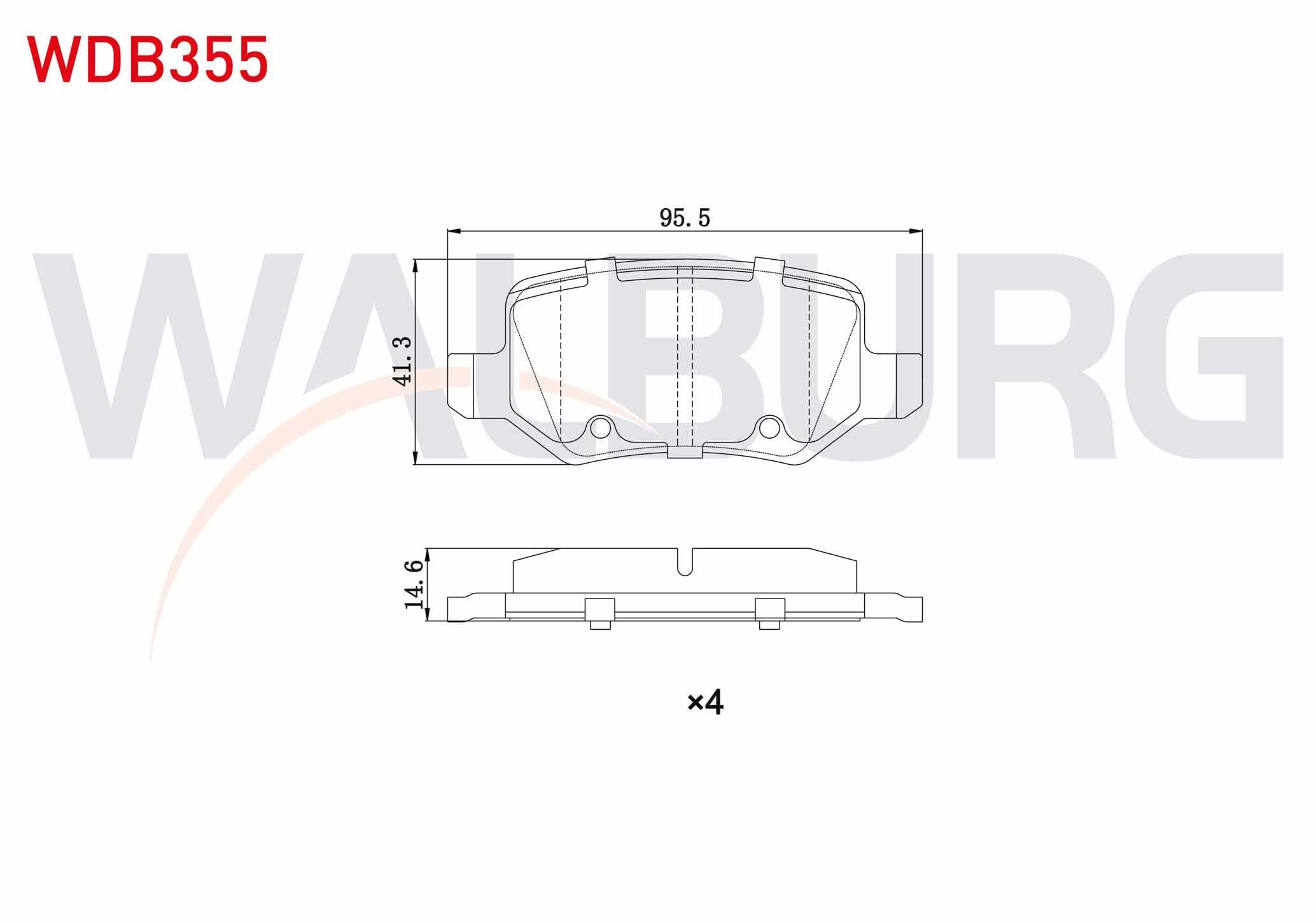 FREN BALATA ARKA MERCEDES A SERISI (W169) A 150 2004-2012/ (W169) A 170 CDI 2004-2012/ B SERISI (W245) B 160 2005-2011/ (W245) B 160 2005-2011/ (W245) B 200 CDI 2005-2011/ VANEO 1.7 CDI 2002-2005