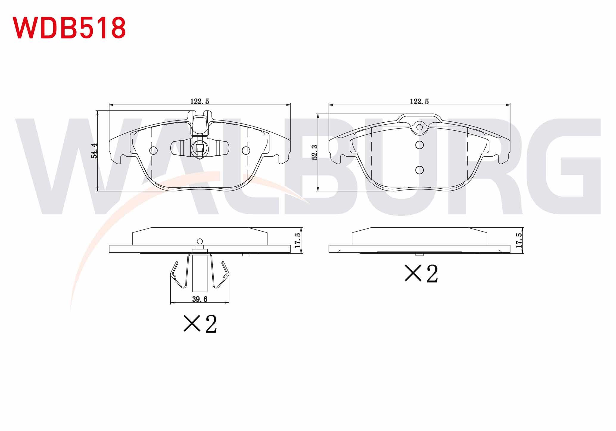 FREN BALATA ARKA MERCEDES C SERISI (W204) C 180 2007-2014/ C 200 CDI 2007-2014 / C 220 CDI 2007-2014/ E CLASS (W212) E 180 2009-/ E 200 2009-/ E 220 CDI 2009-/ E 350 CDI 2009-