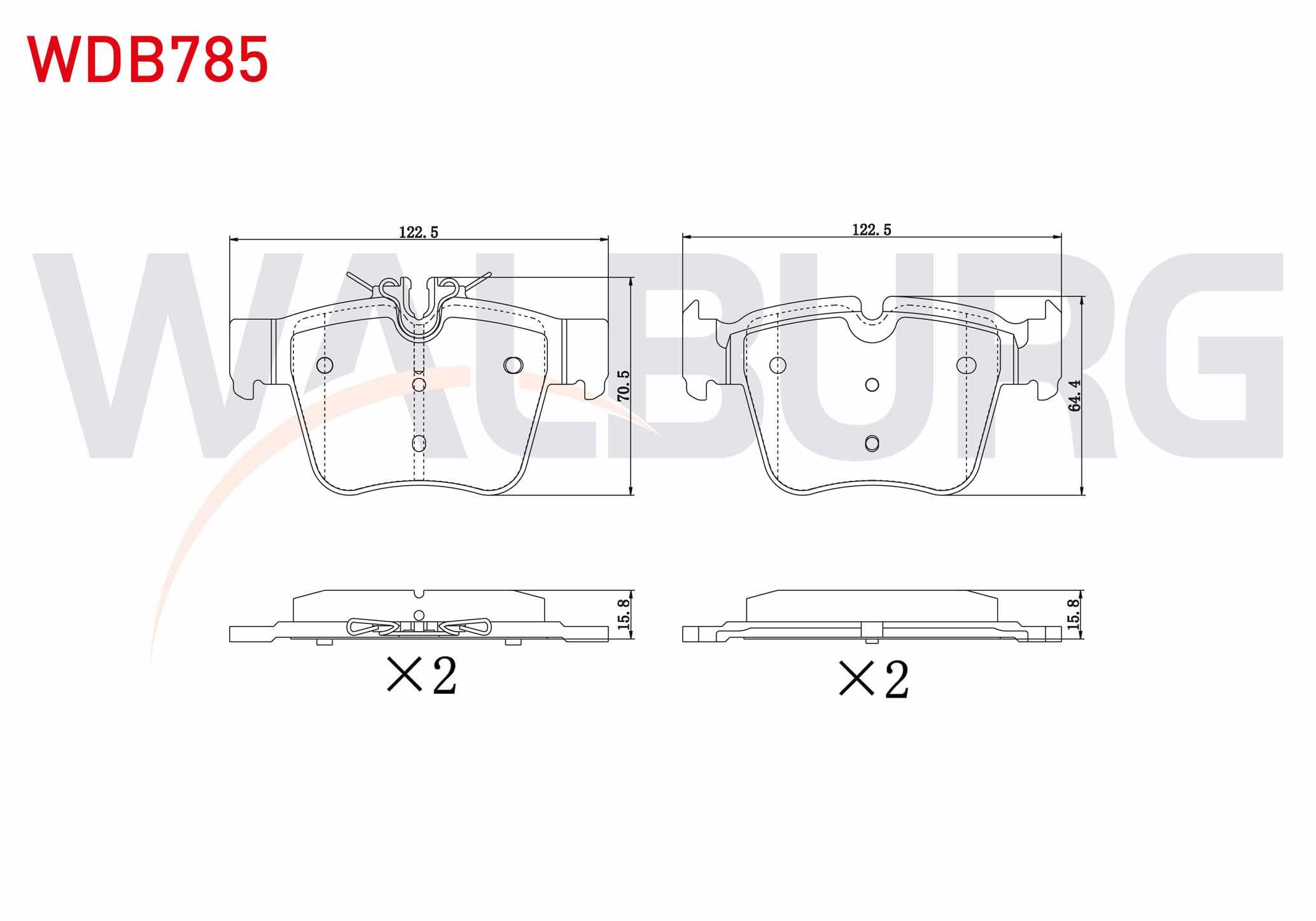 FREN BALATA ARKA MERCEDES GLC (X253) 250 2015-