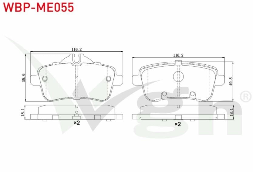 FREN BALATA ARKA MERCEDES M SERISI (W166) ML 250 CDI 2011-
