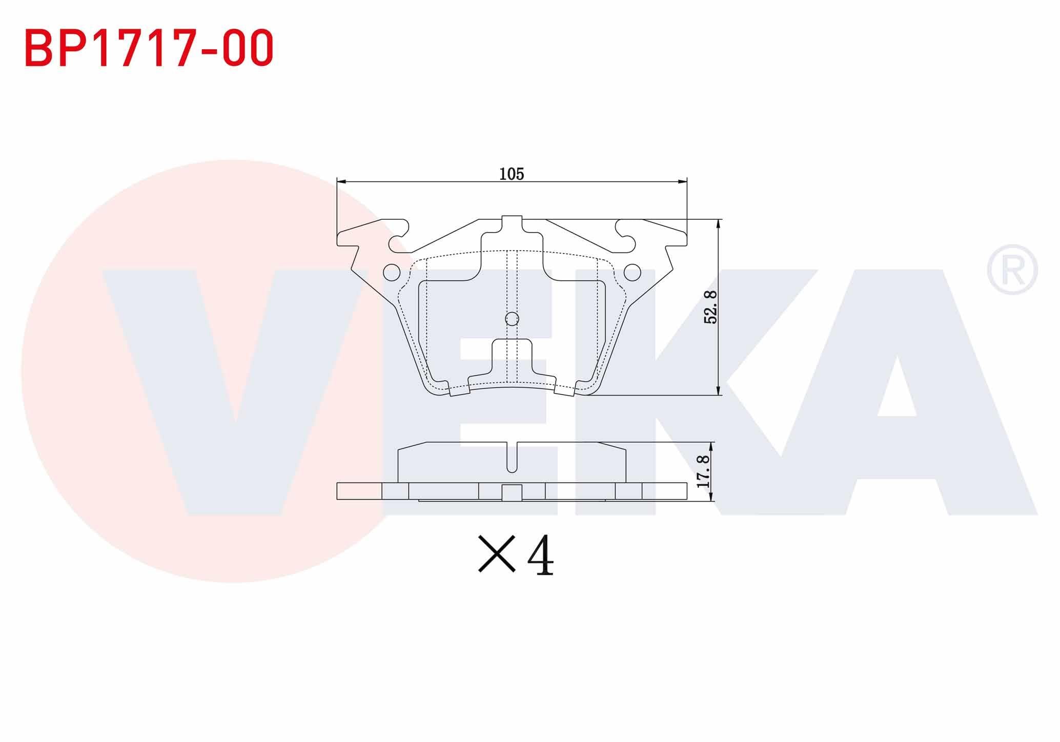 FREN BALATA ARKA MERCEDES VITO (638) 110 CDI 1997-2003 / VITO (638) 108 CDI 1997-2003