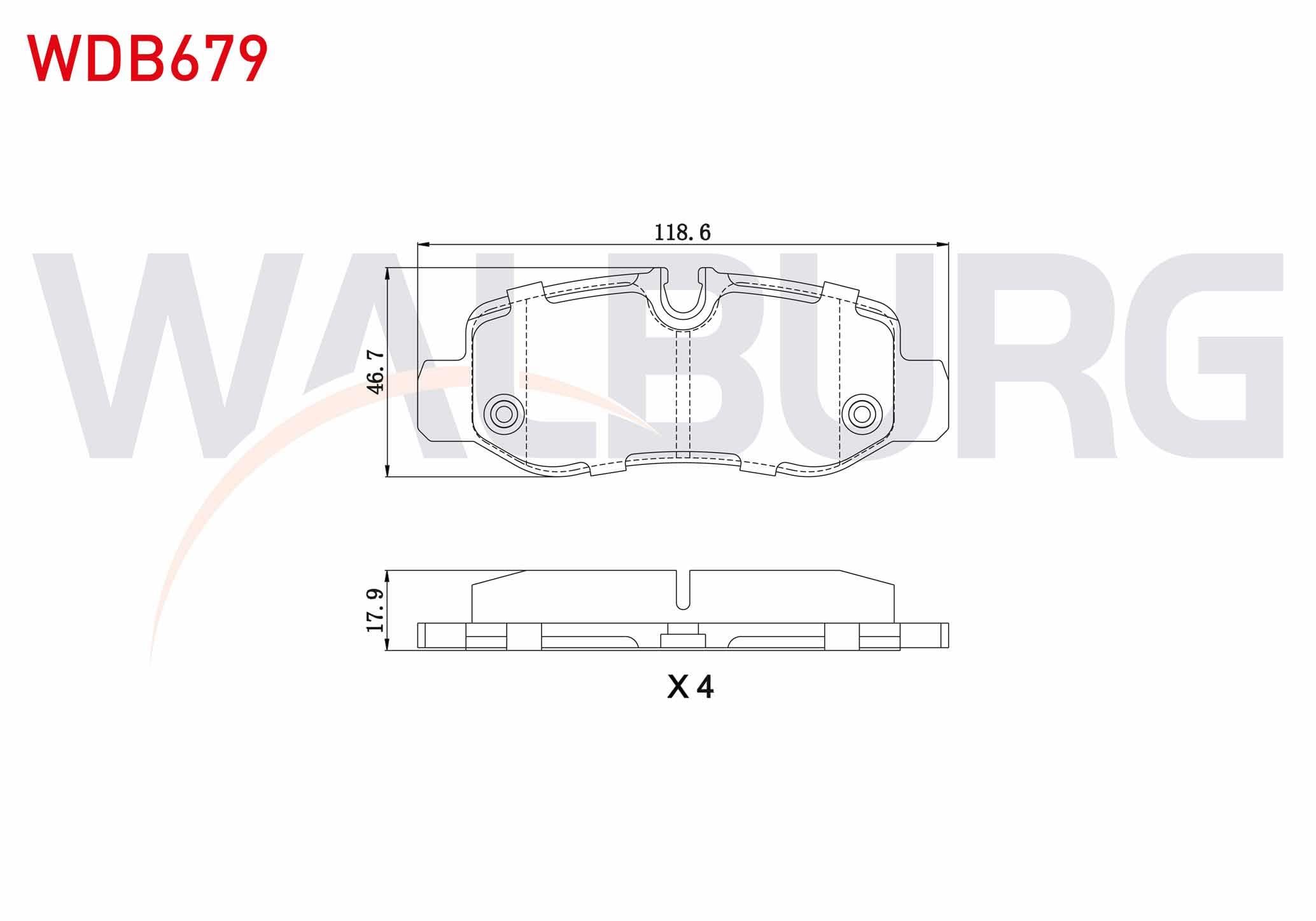 FREN BALATA ARKA MERCEDES VITO (W447) 111 CDI 2014- / (W447) 114 CDI 2014- / (W447) 116 CDI 2014- / (W447) 119 BlueTEC 2014-
