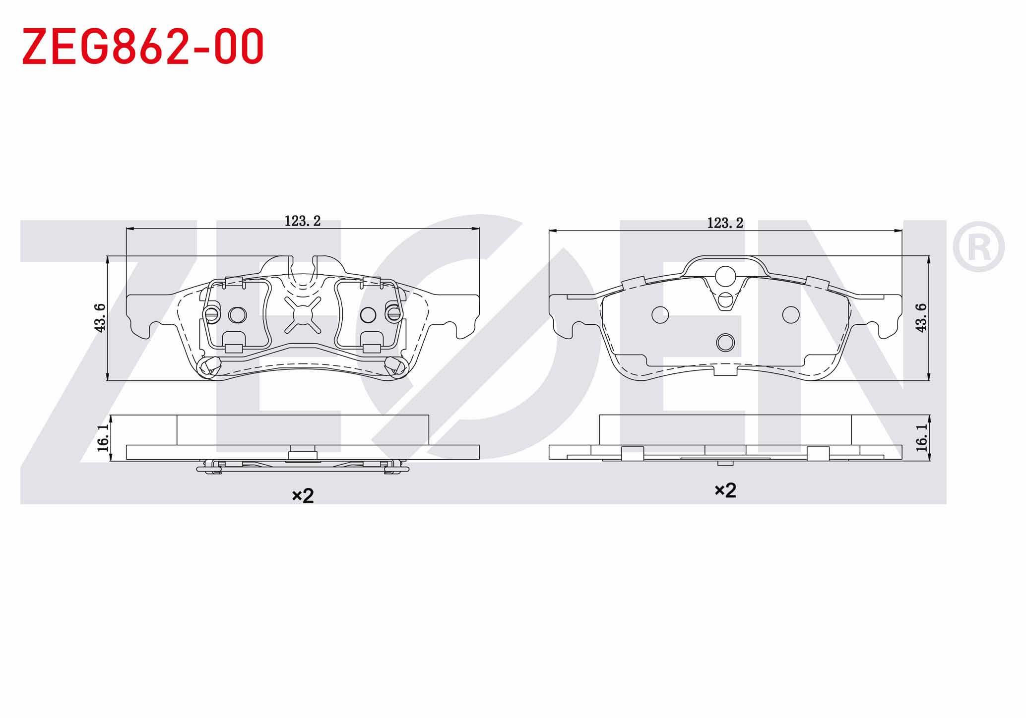 FREN BALATA ARKA MINI MINI (R50,R53) COOPER 1.6 2001-2006