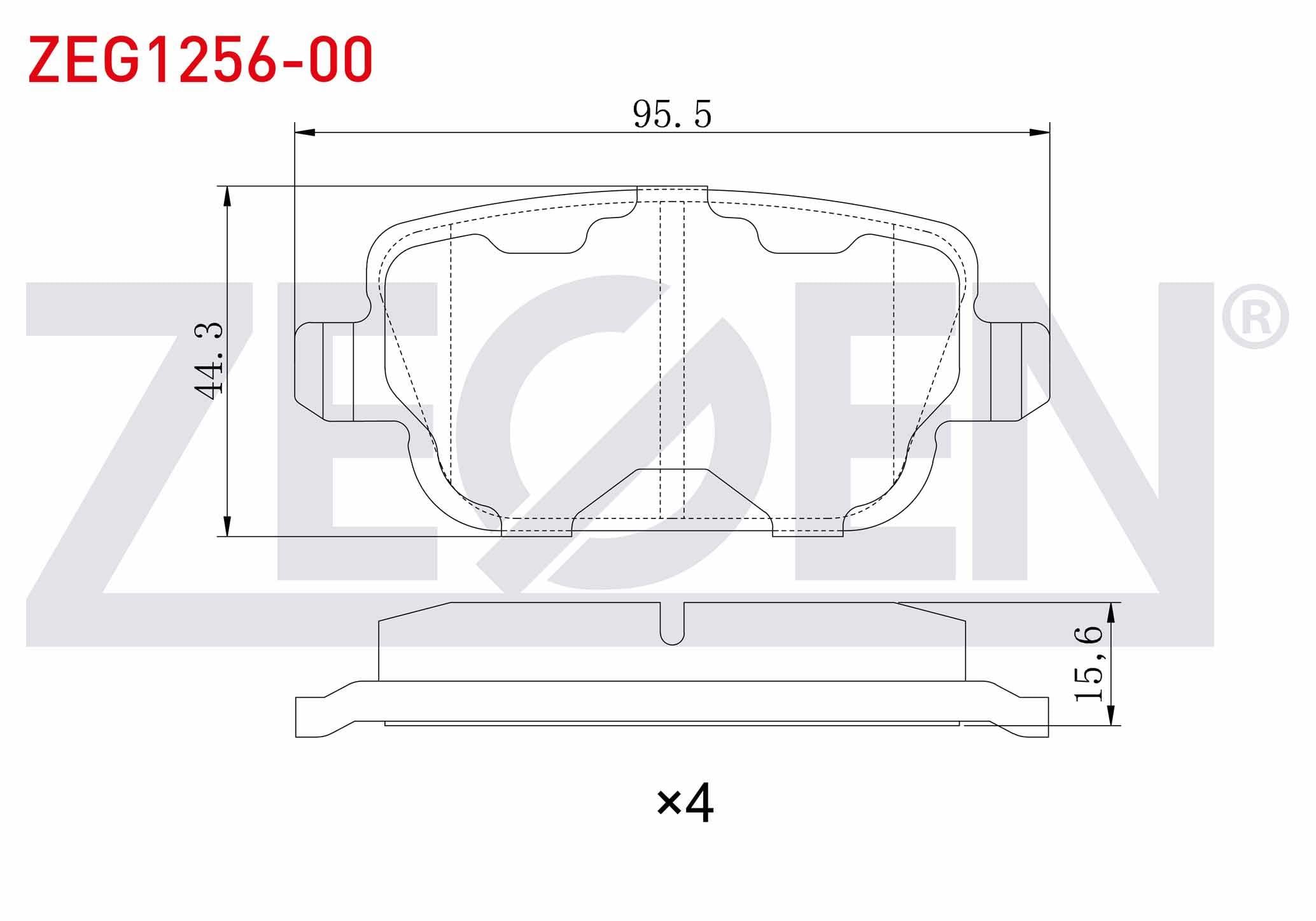 FREN BALATA ARKA MONDEO IV 1.6 TI-VCT 2007-2014/ MONDEO IV 2.2 TDCI 2007-2014/ MONDEO IV 2.0 TDCI 2007-2014/ KUGA I 2.0 TDCI 2008-2013/ MONDEO IV 1.6 TDCI 2007-2014/ FREELANDER II 2.2 TD4 2006-2014