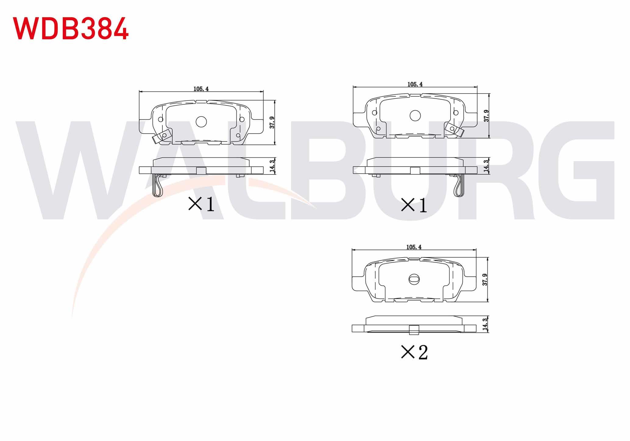 FREN BALATA ARKA NISSAN QASHQAI 1.5 DCI 2007-2014/ QASHQAI 1.6i 2007-2014/ QASHQAI 2.0 DCI 2007-2014/ X-TRAIL 2.0 DCI 2007-2013/  X-TRAIL 2.0i 2007-2013/RENAULT KOLEOS 2.0 DCI 2008-2014