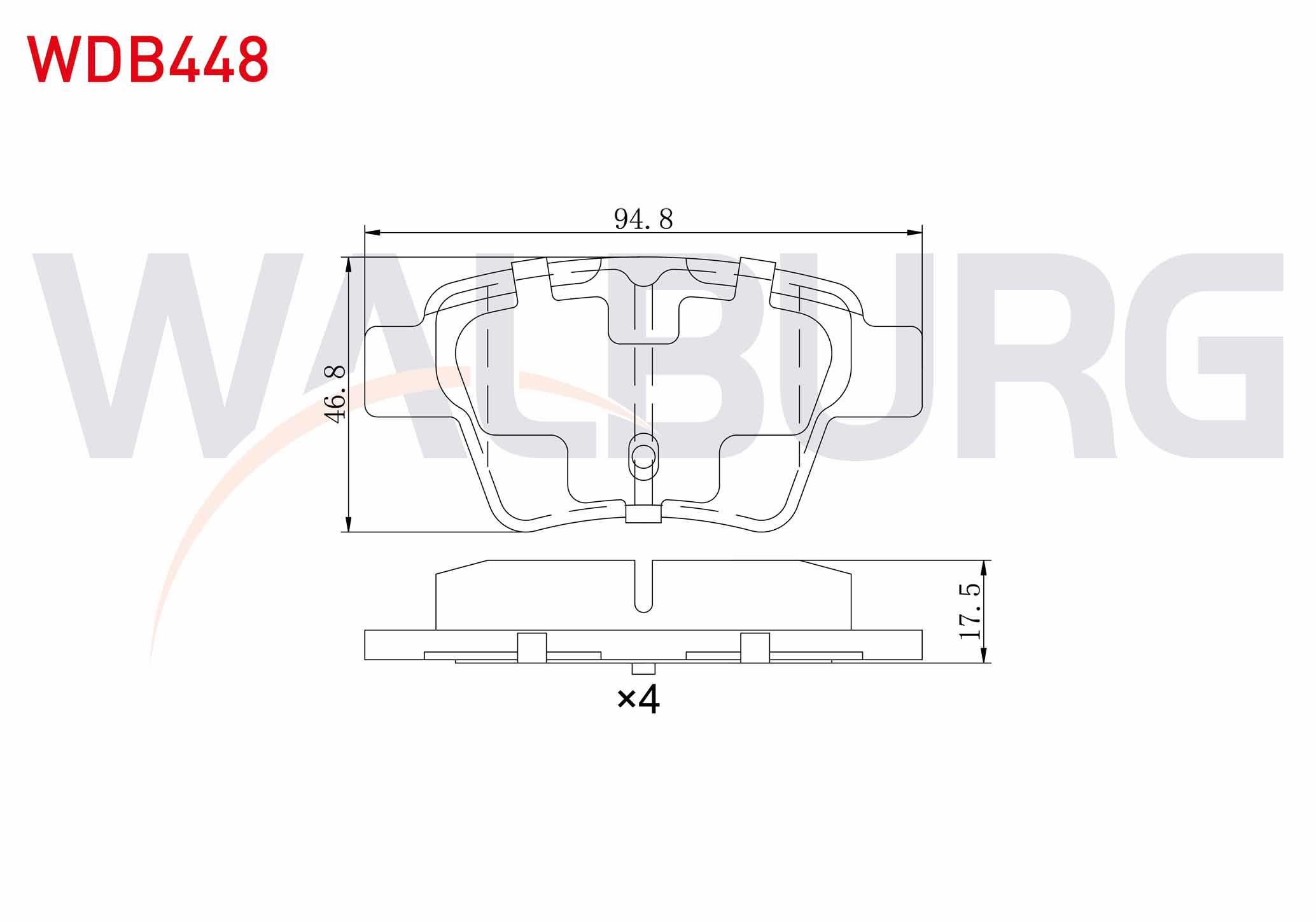 FREN BALATA ARKA PEUGEOT 307 1.6 90 HP 2000-2007 / 307 1.6 HDI 90 HP 2000-2007 / 207 1.4 HDI 2006-2012 / 207 1.6i 16v 2006-2012 / CITROEN C4 1.6 HDI 2004-2009/ C4 1.6 2004-2009