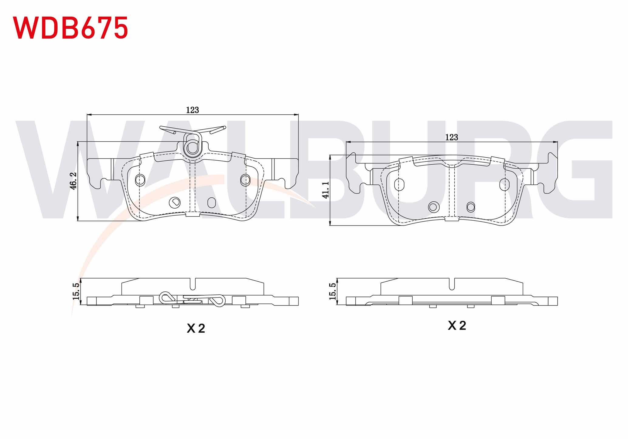 FREN BALATA ARKA PEUGEOT 308 II 1.6 HDI 2014- / 308 II 1.6 THP 2014- / 308 II 1.2 VTI 2014-