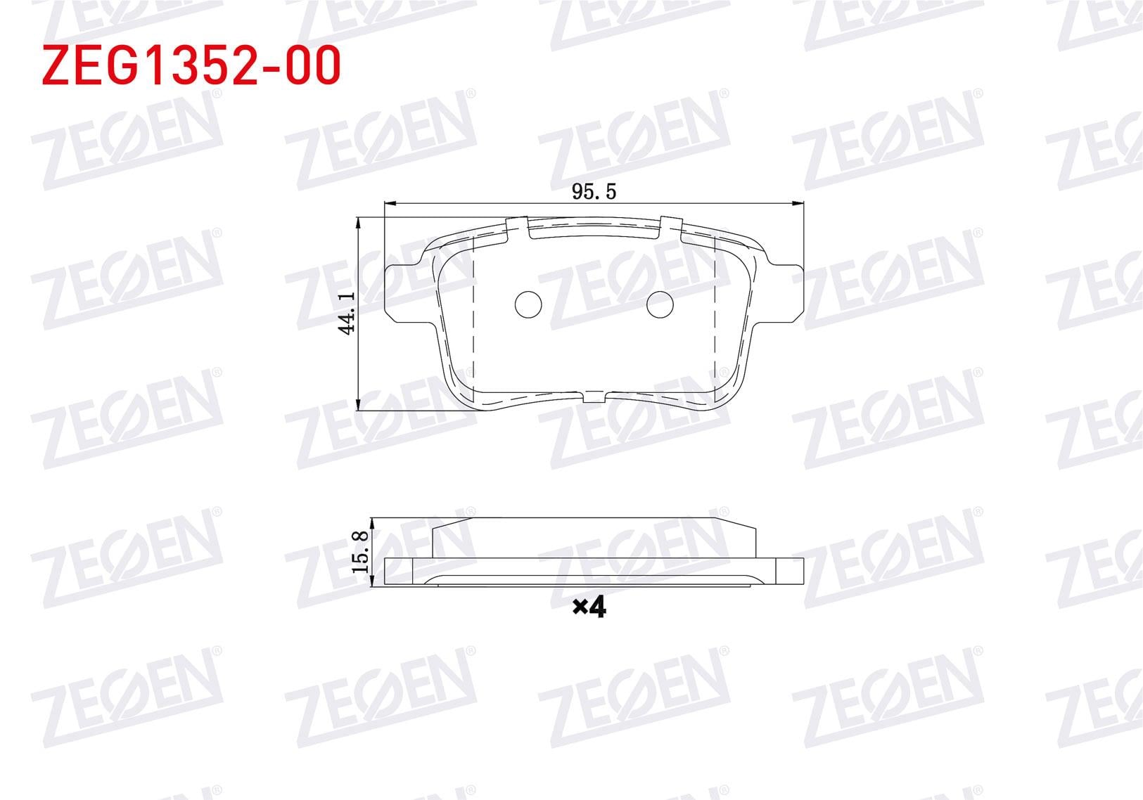 FREN BALATA ARKA RENAULT KANGOO (KW0/1) 1.5 DCI 2008-