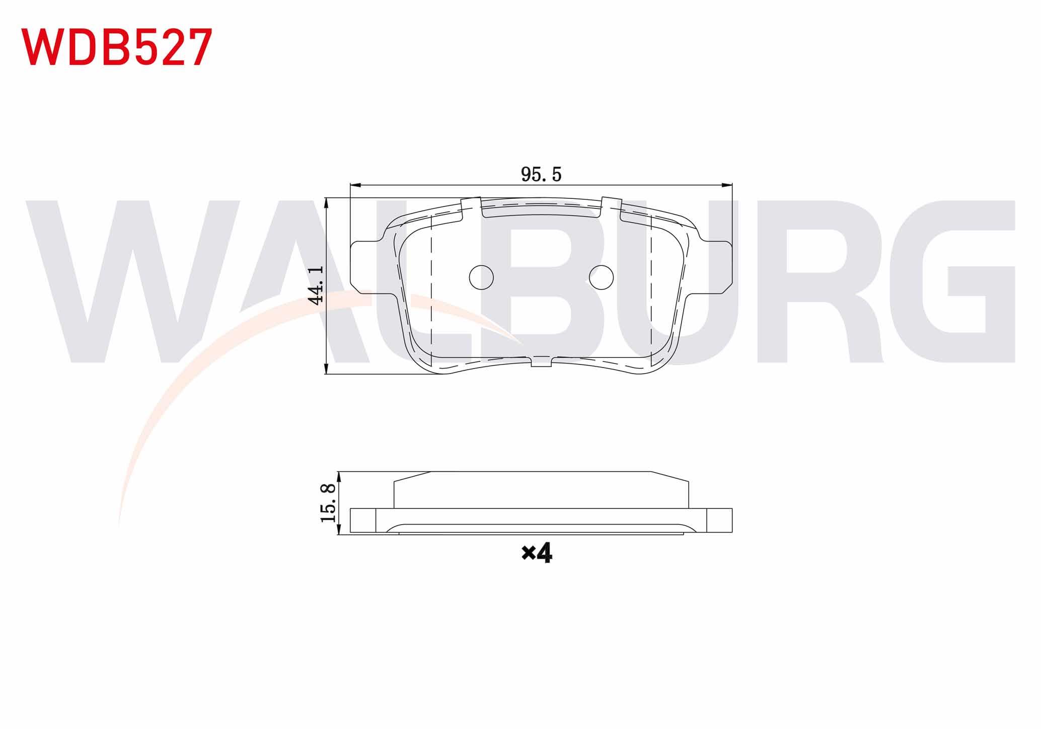 FREN BALATA ARKA RENAULT KANGOO (KW0/1) 1.5 DCI 2008-